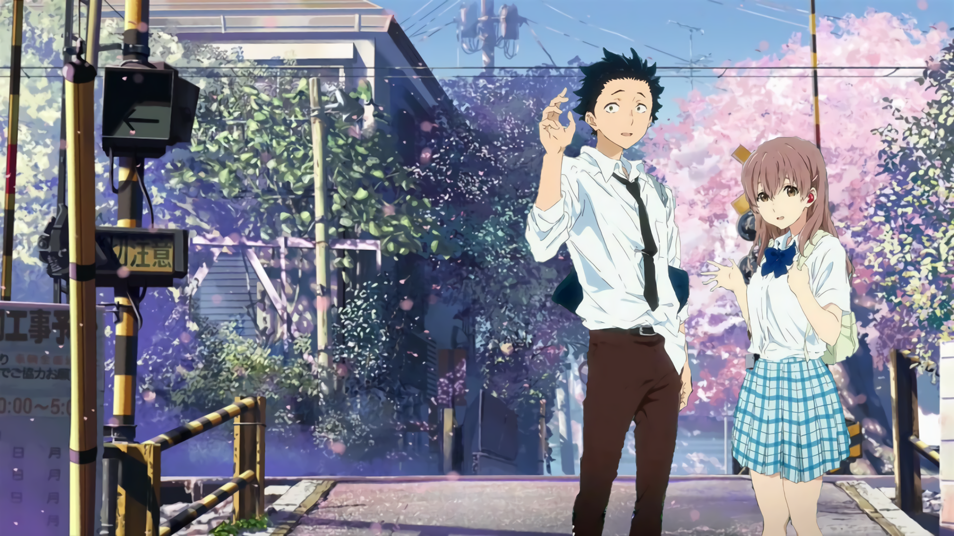 Shouya Ishida and Shoko Nishimiya HD Wallpaper