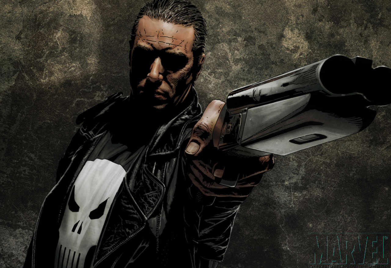 The Punisher with a Shotgun HD Wallpaper