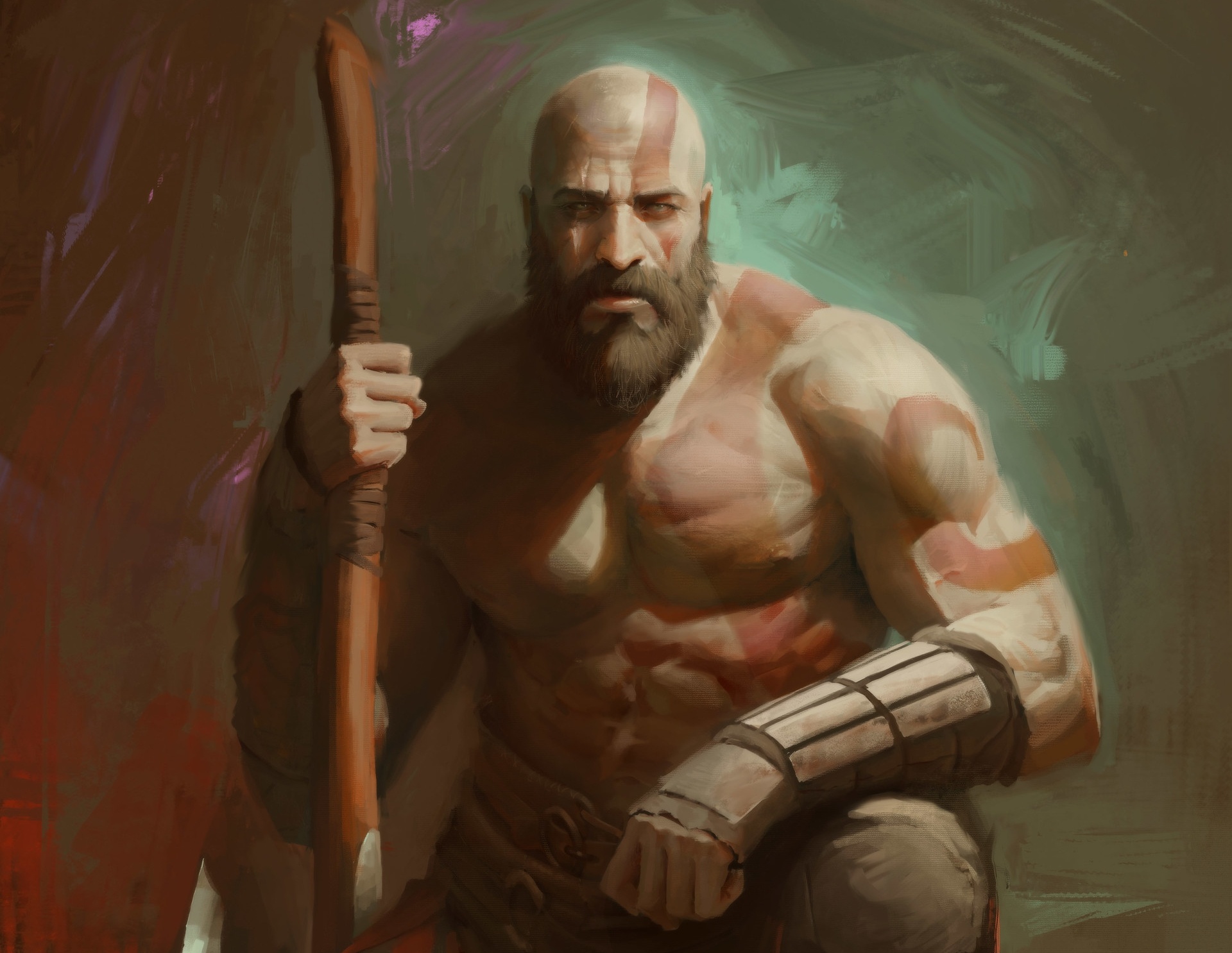 Kratos from God of War HD Wallpaper
