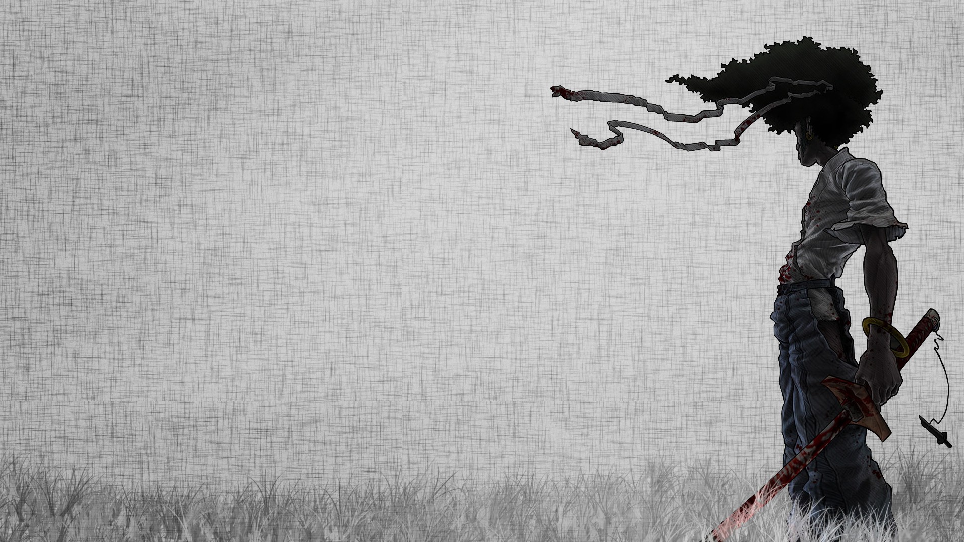 Afro Samurai with Sword HD Wallpaper