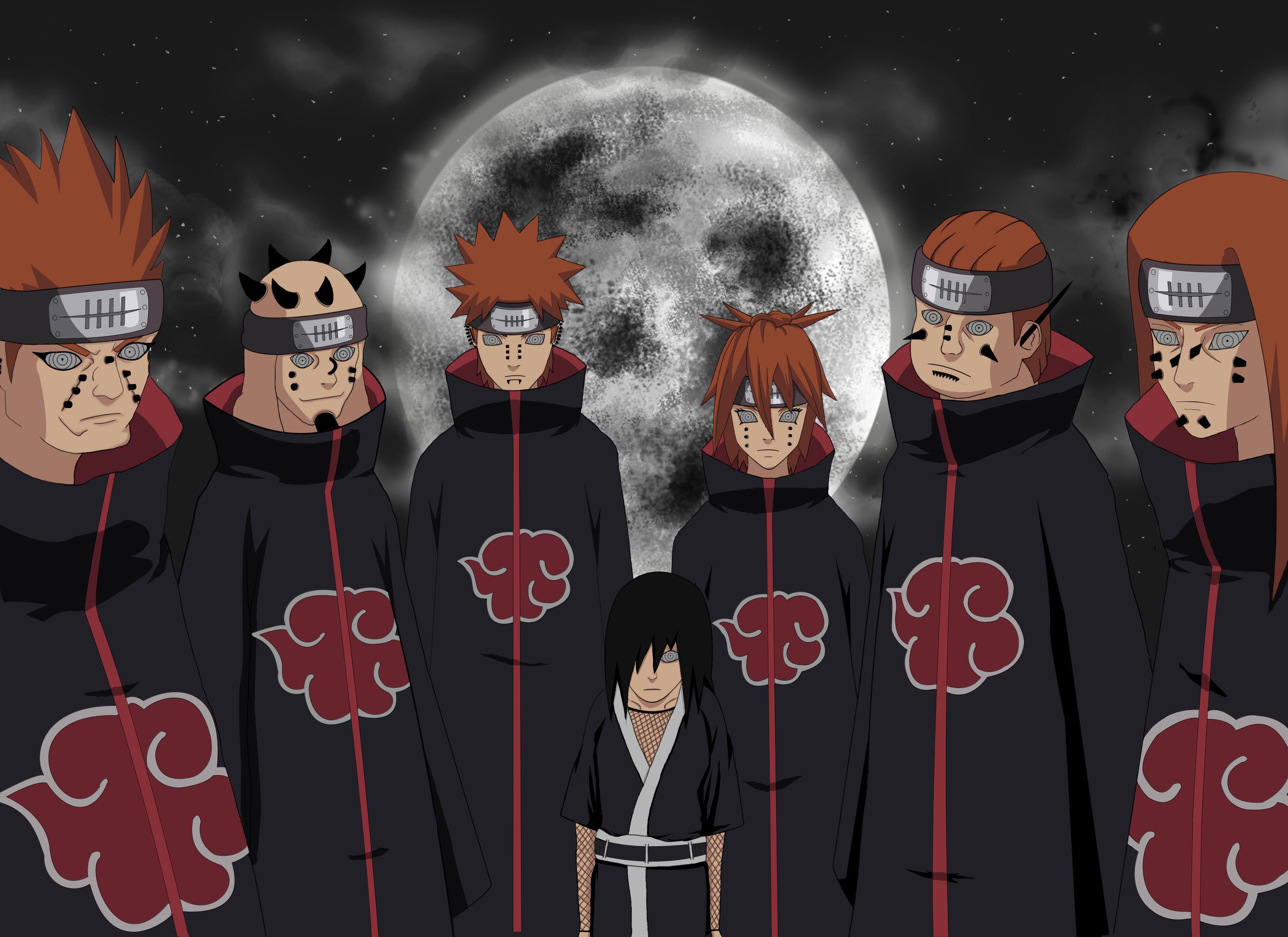 Pain and other Akatsuki members from Naruto HD Wallpaper