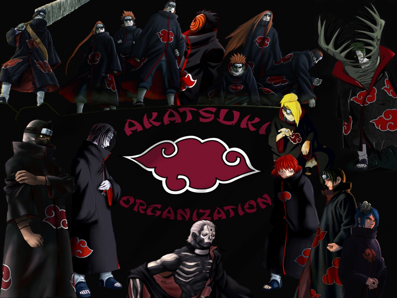 Akatsuki Organization members from Naruto HD Wallpaper
