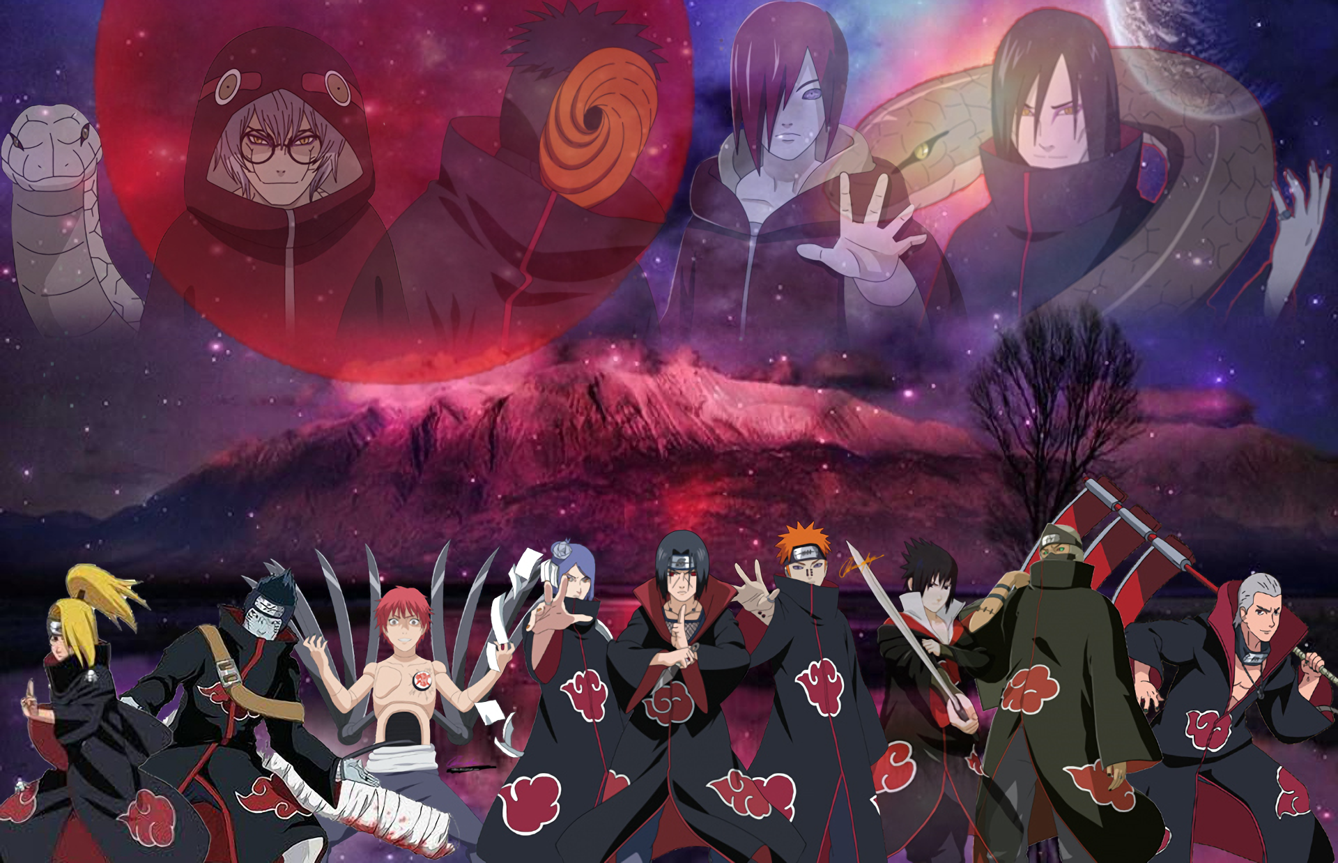 Akatsuki members from Naruto HD Wallpaper