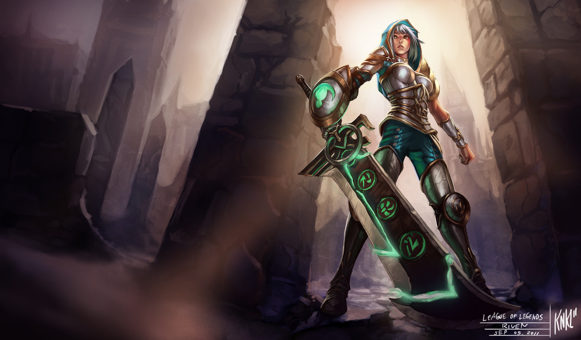 Riven from League of Legends HD Wallpaper