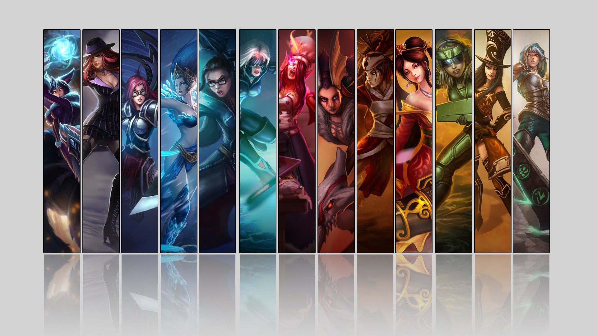 League of Legends characters montage HD Wallpaper