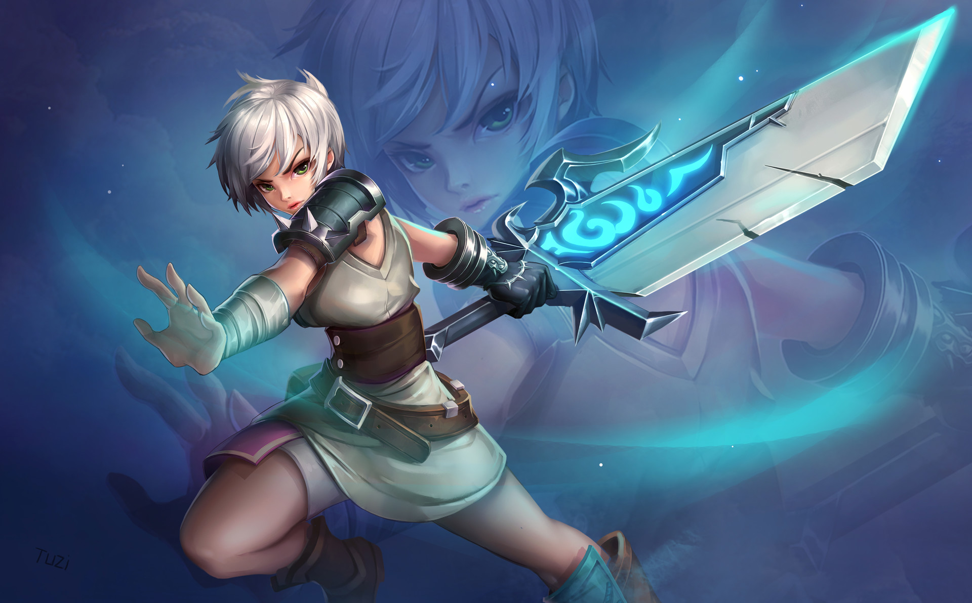 Riven from League of Legends HD Wallpaper
