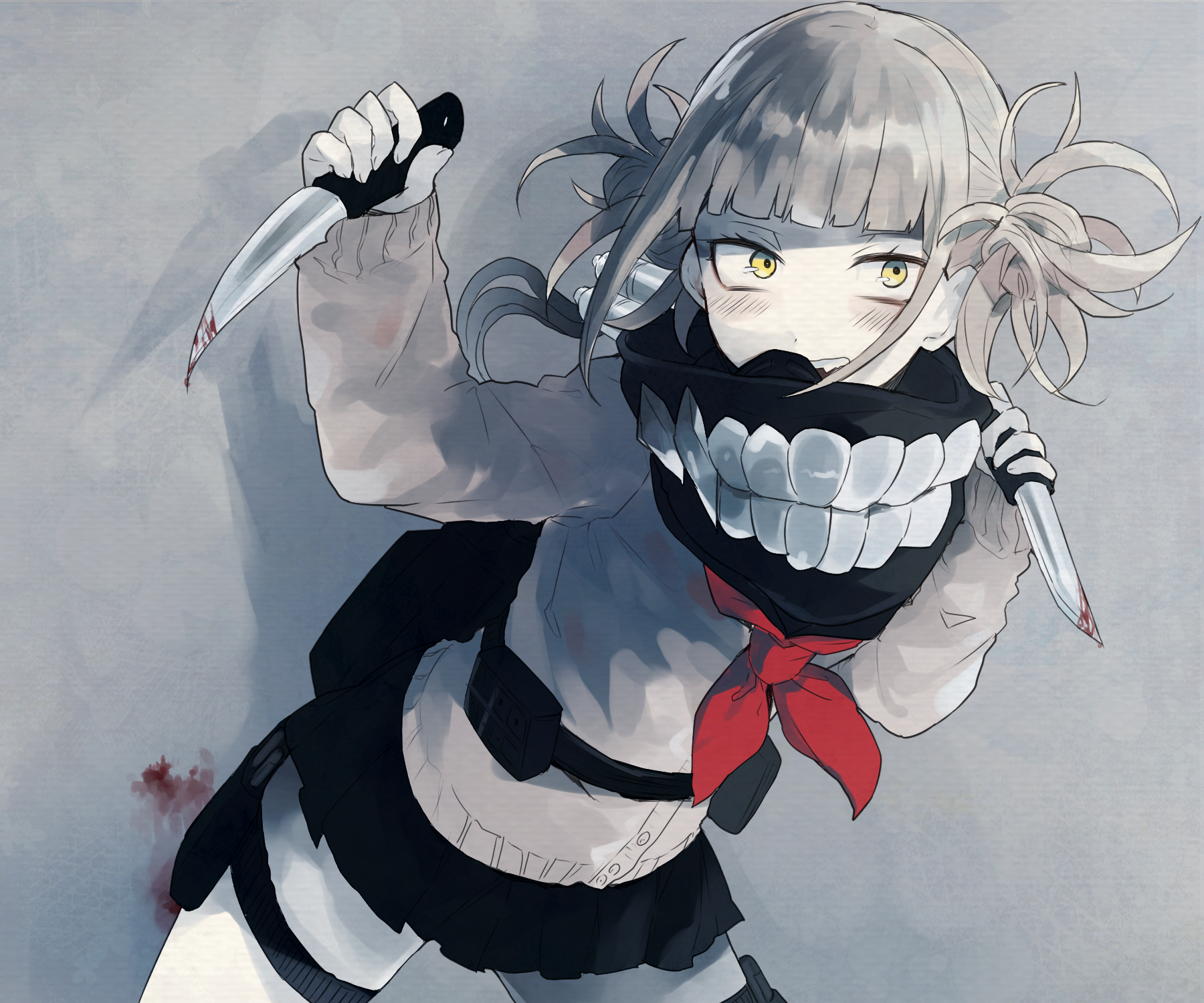 Himiko Toga from My Hero Academia with knives HD Wallpaper