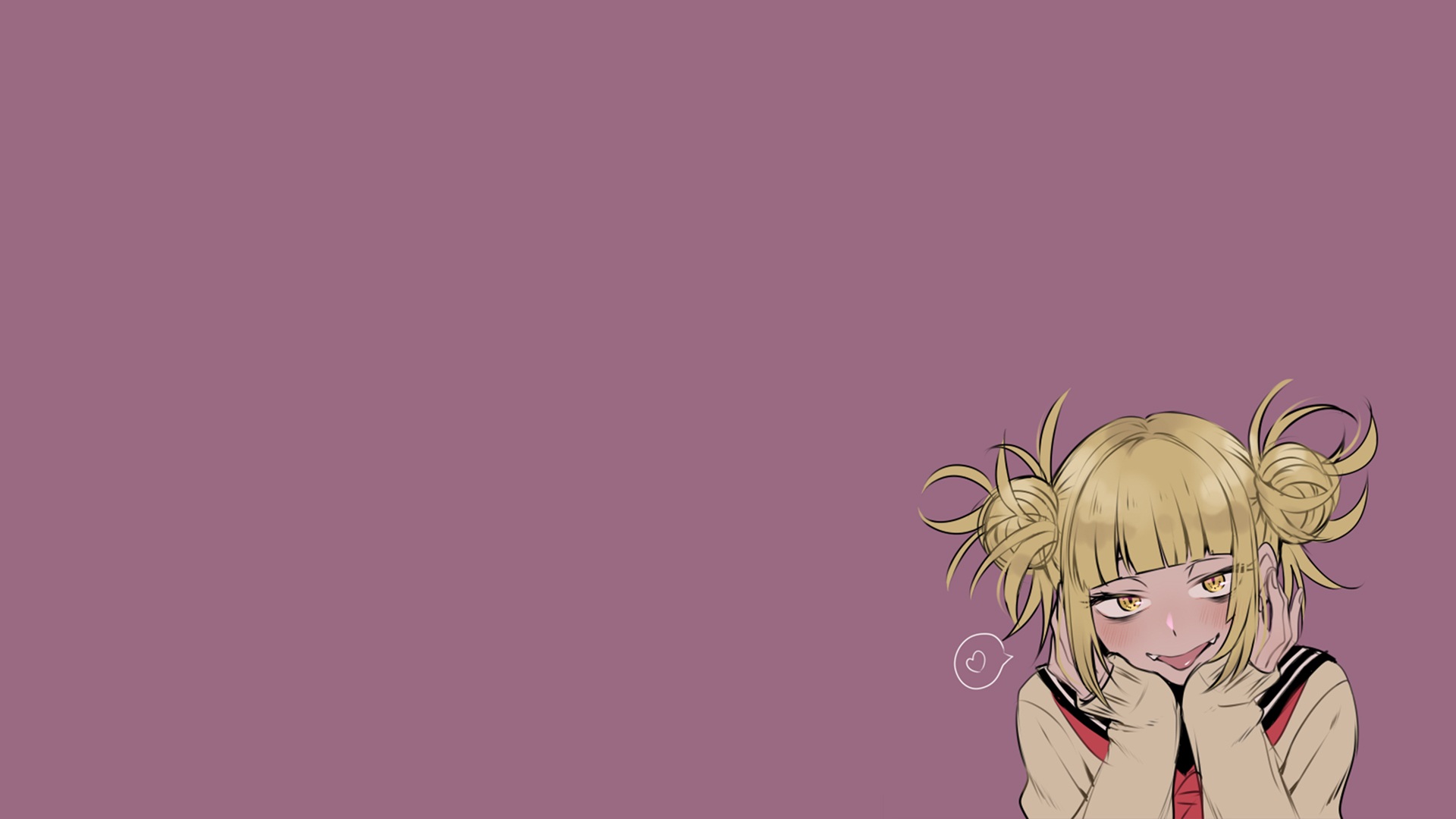 Himiko Toga Smiling with Playful Expression HD Wallpaper