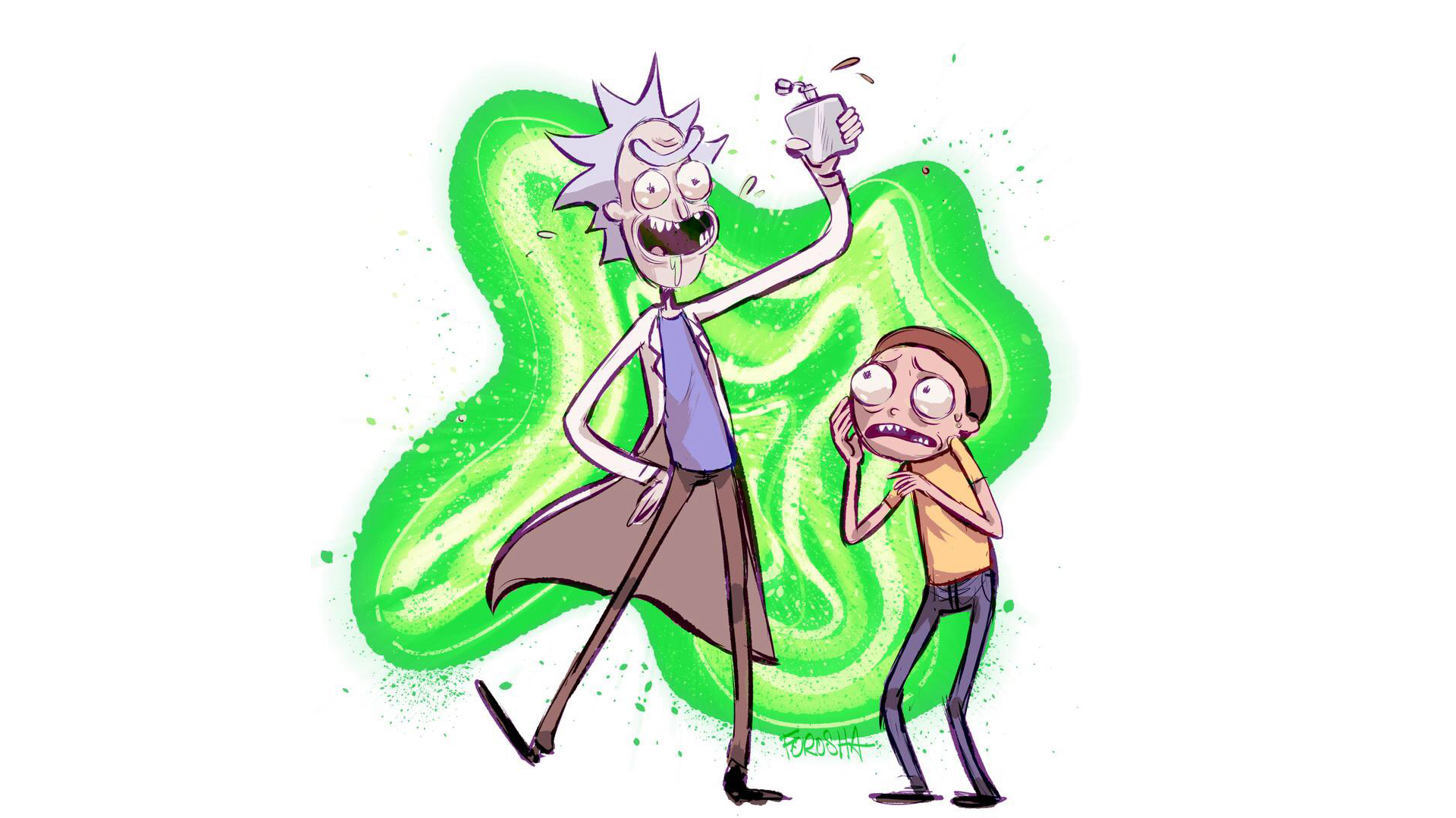 Rick and Morty from Rick and Morty HD Wallpaper