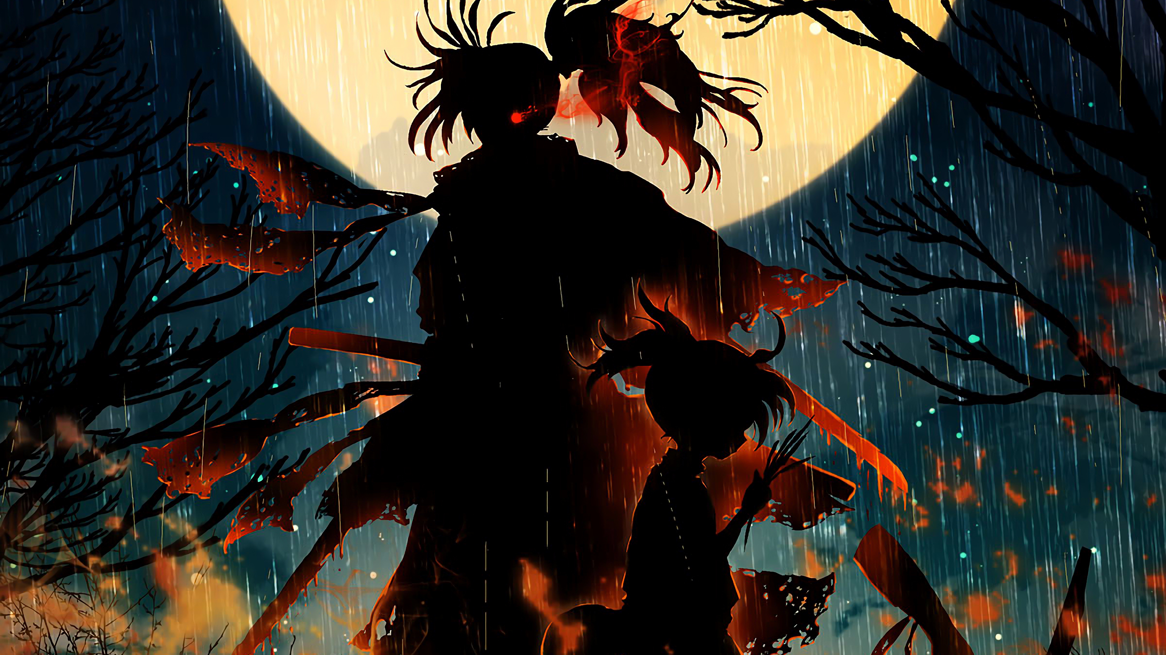 Hyakkimaru from Dororo in the rain HD Wallpaper