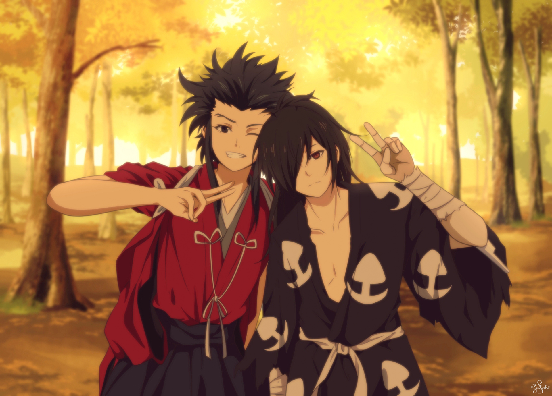 Hyakkimaru and Tahomaru from Dororo HD Wallpaper