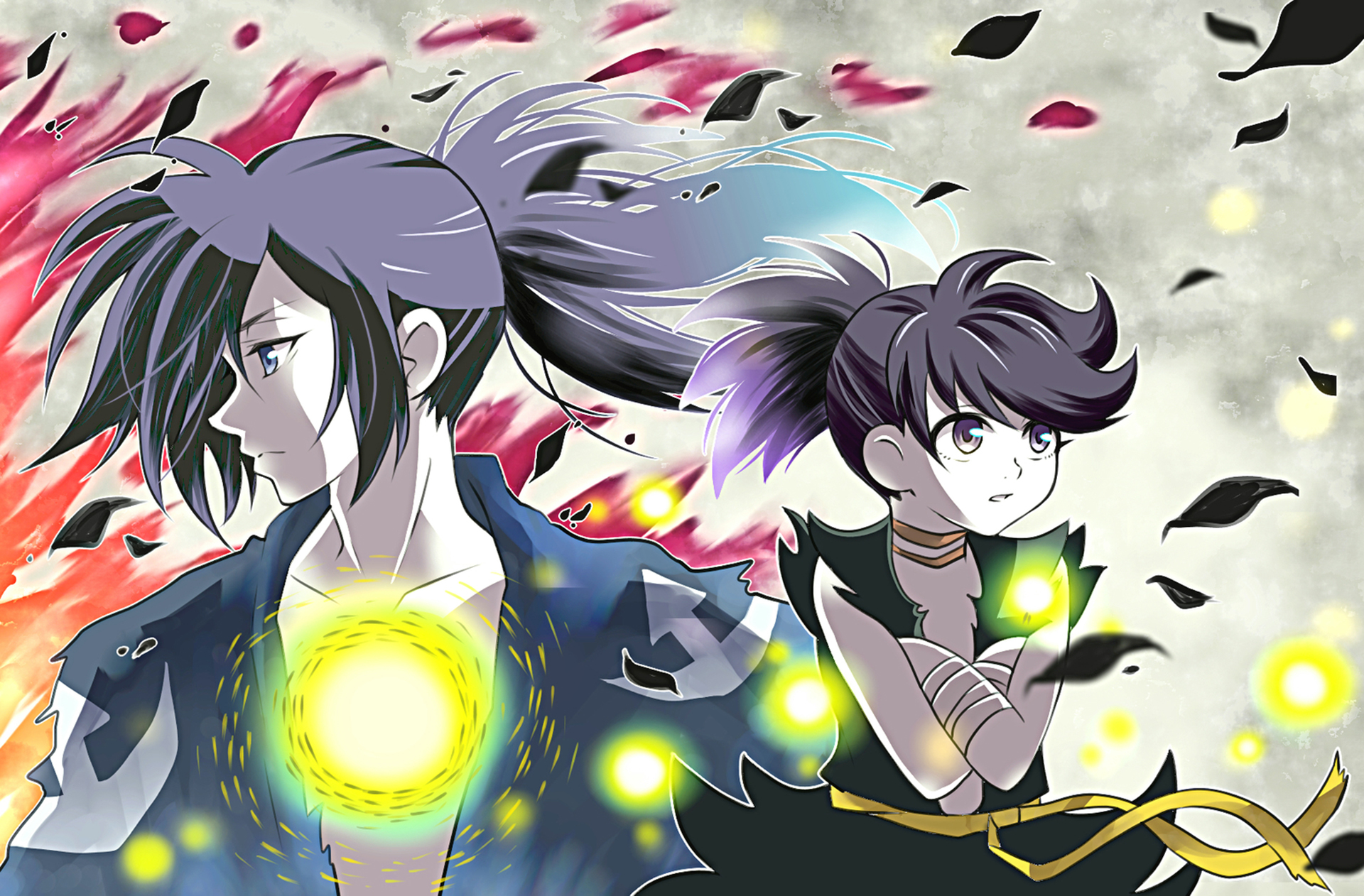 Hyakkimaru from Dororo with a girl HD Wallpaper