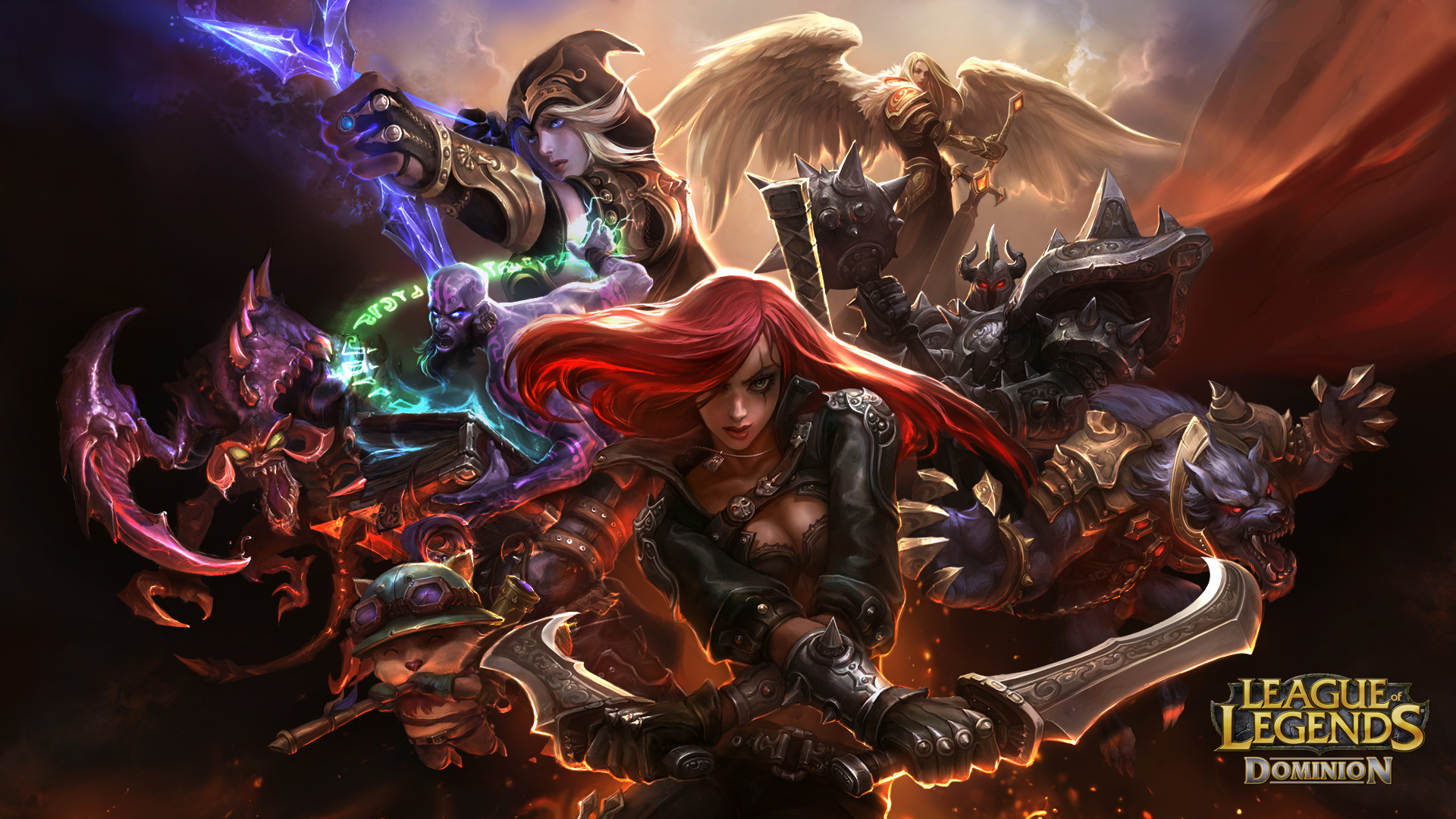 Katarina and other champions from League of Legends HD Wallpaper