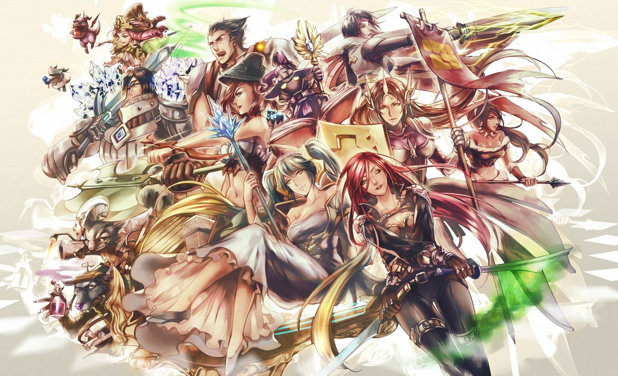 Katarina and other characters from League of Legends HD Wallpaper