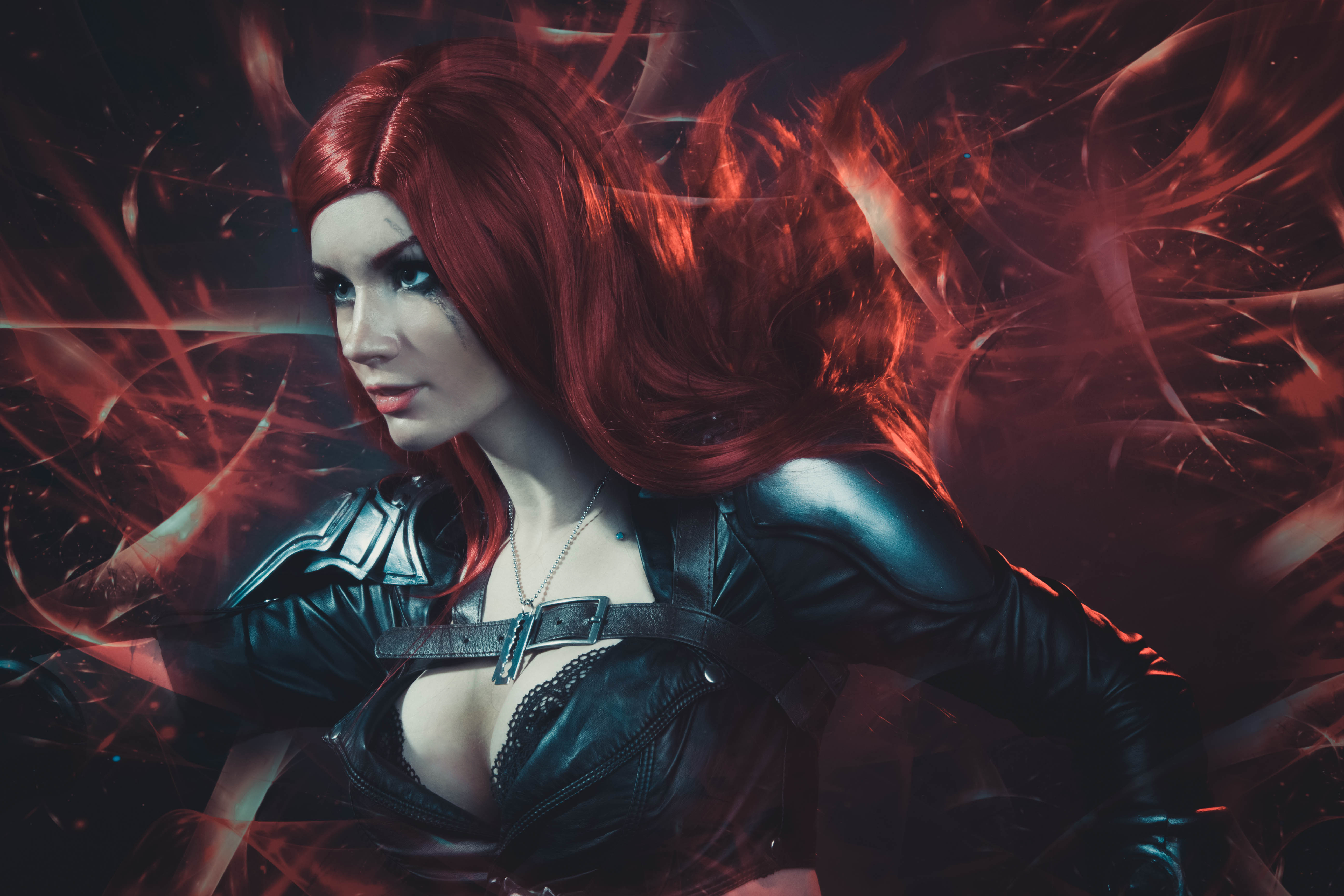 Katarina from League of Legends Cosplay HD Wallpaper