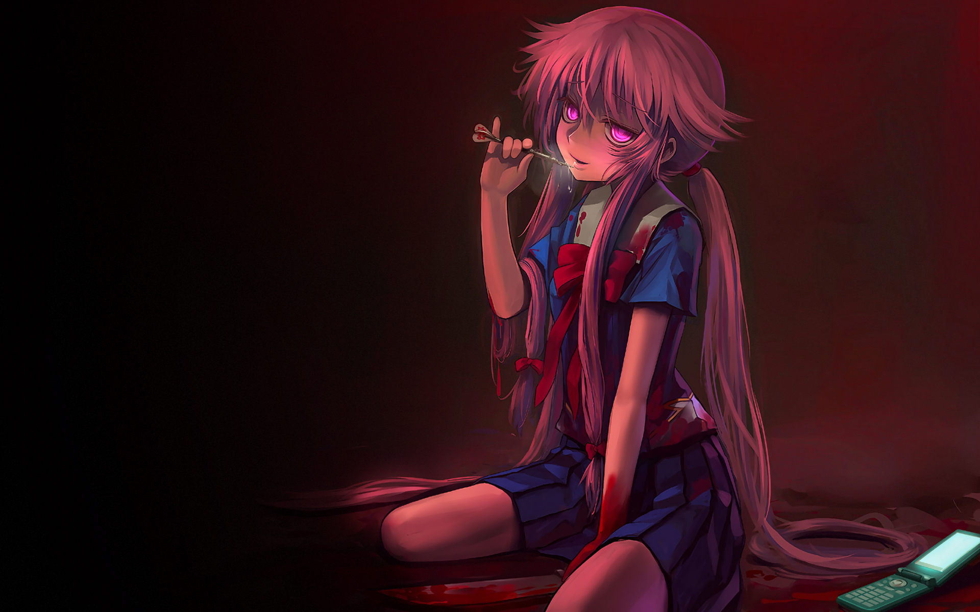 Yuno Gasai from Future Diary HD Wallpaper