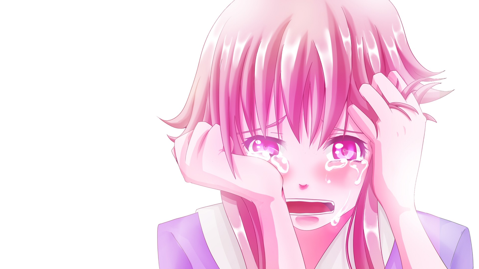 Yuno Gasai crying HD Wallpaper
