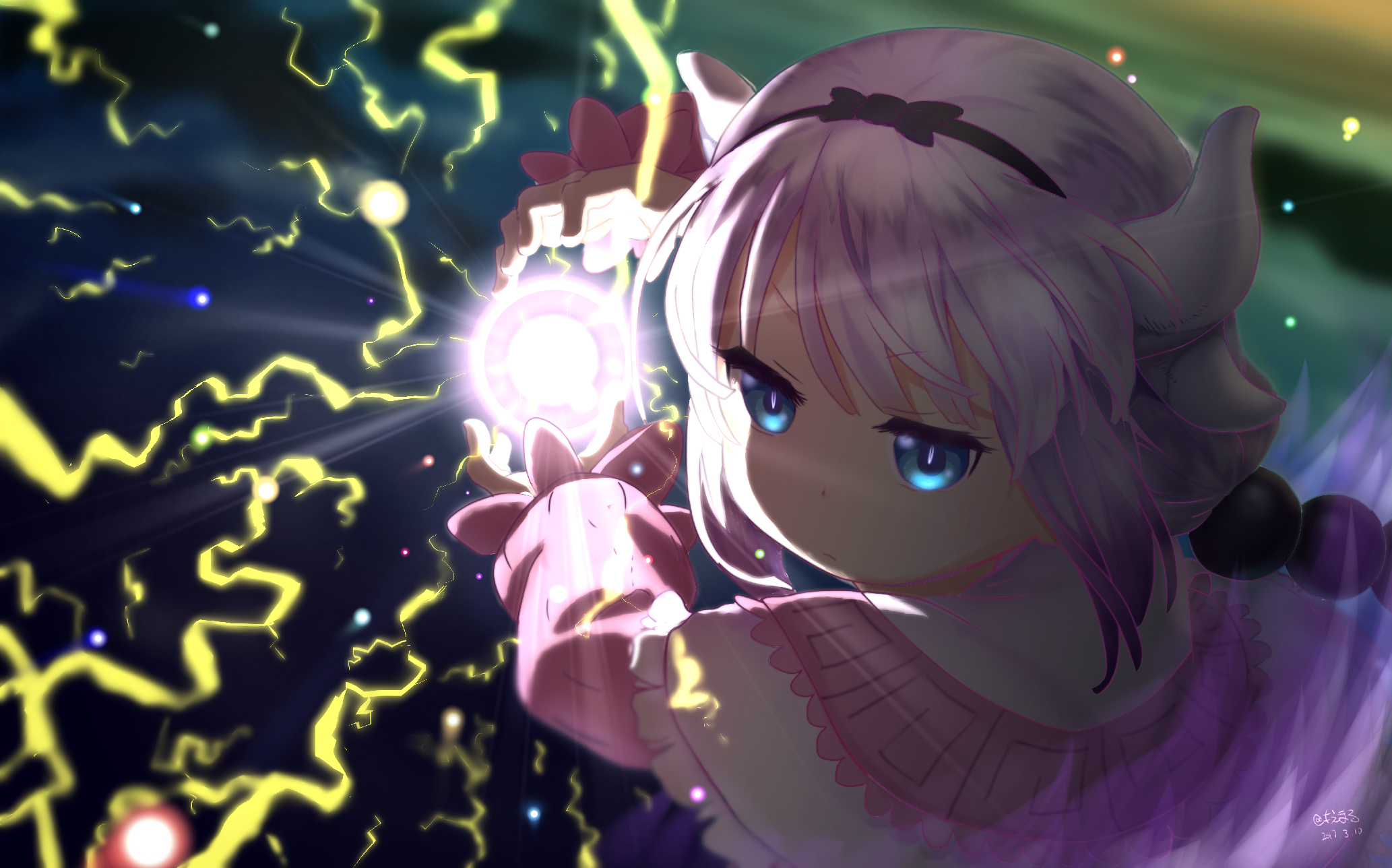 Kanna Kamui from Miss Kobayashi's Dragon Maid HD Wallpaper