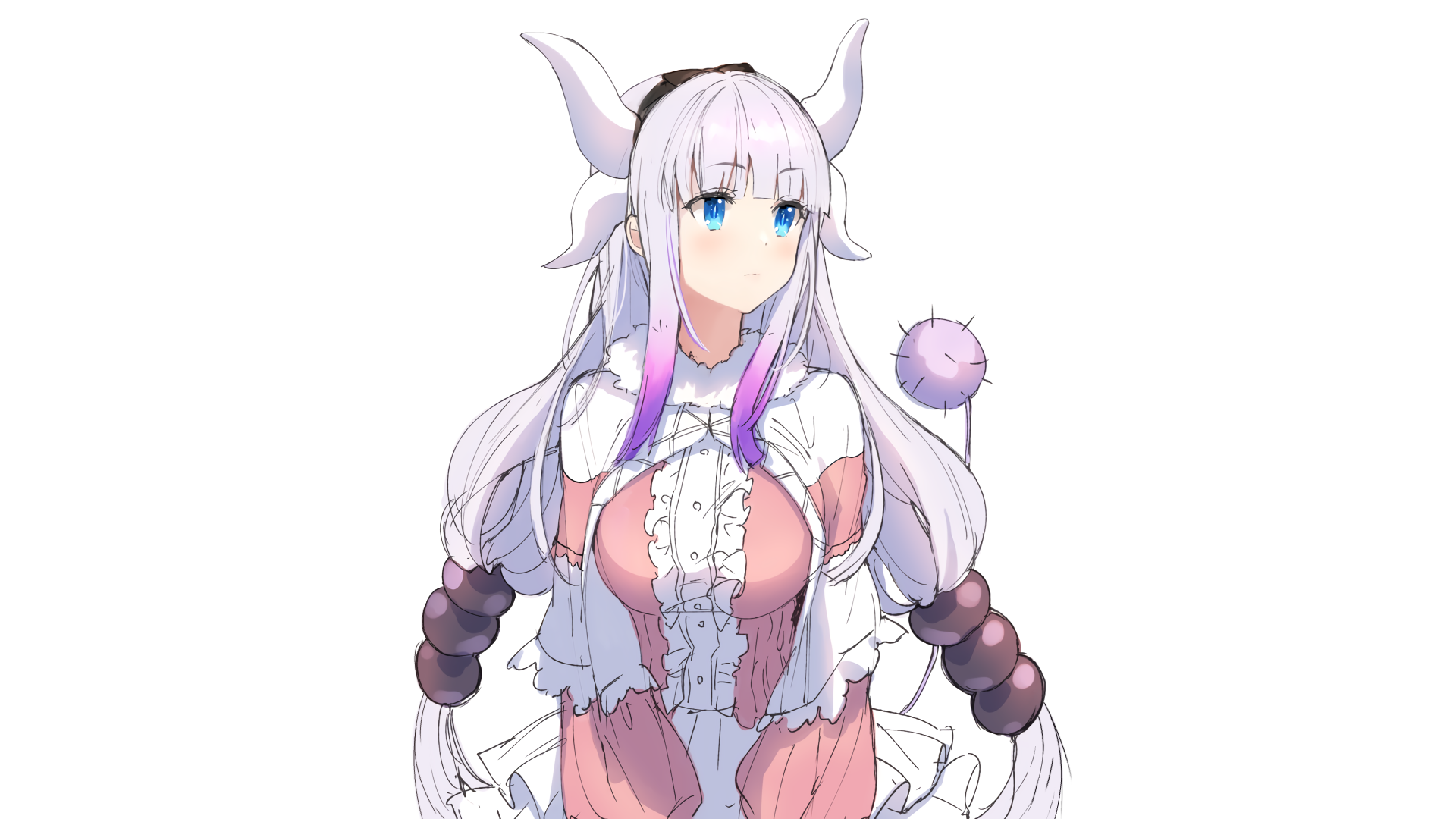 Kanna Kamui from Miss Kobayashi's Dragon Maid HD Wallpaper