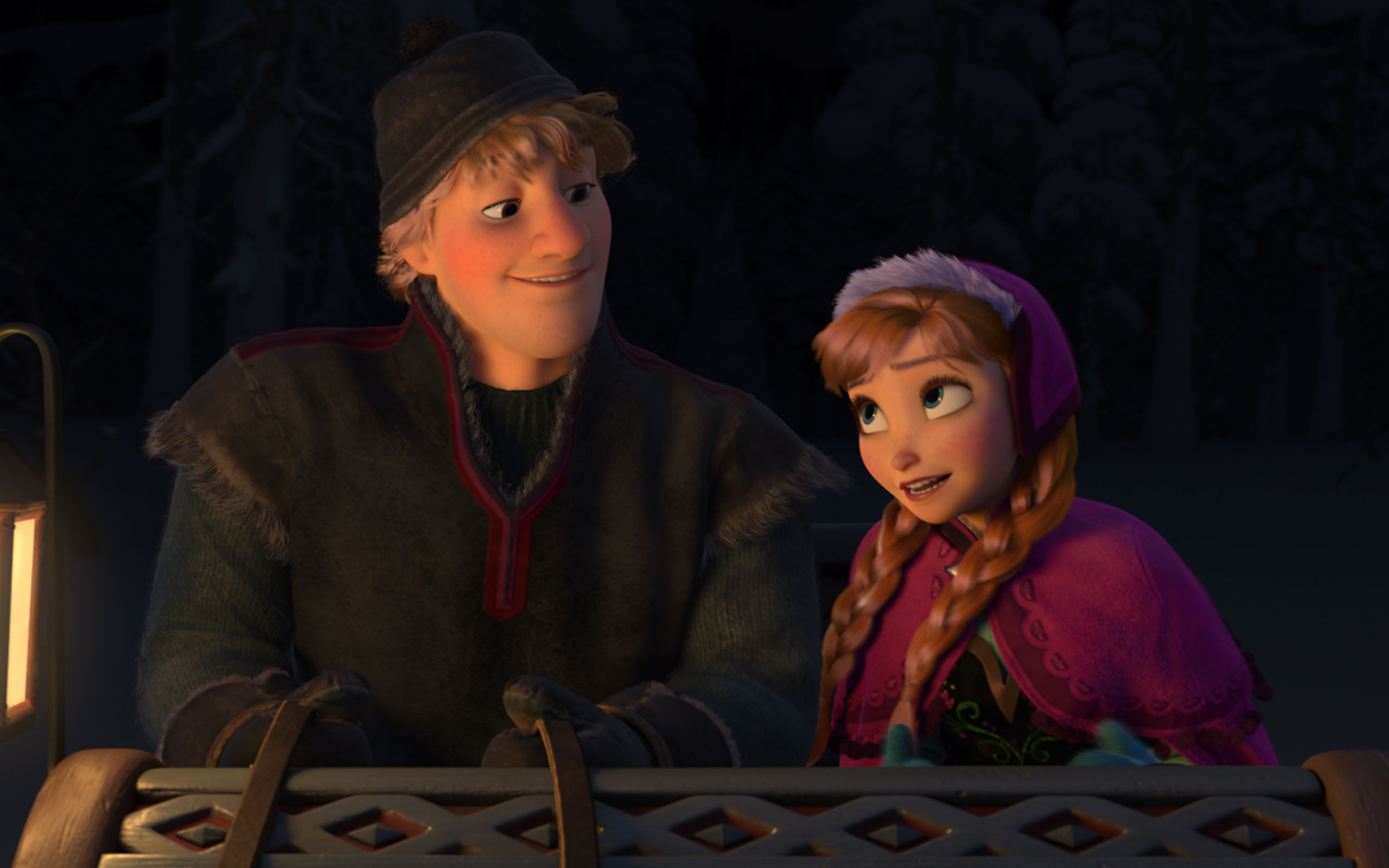 Kristoff and Anna from Frozen HD Wallpaper