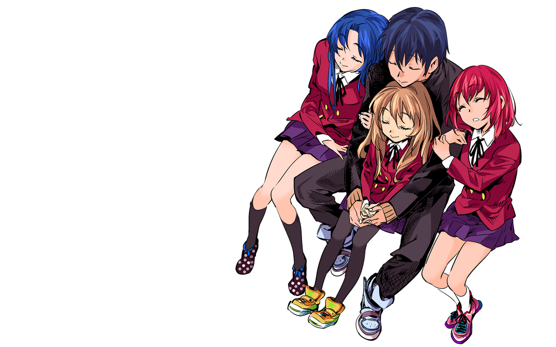 Toradora! characters sleeping together HD Wallpaper