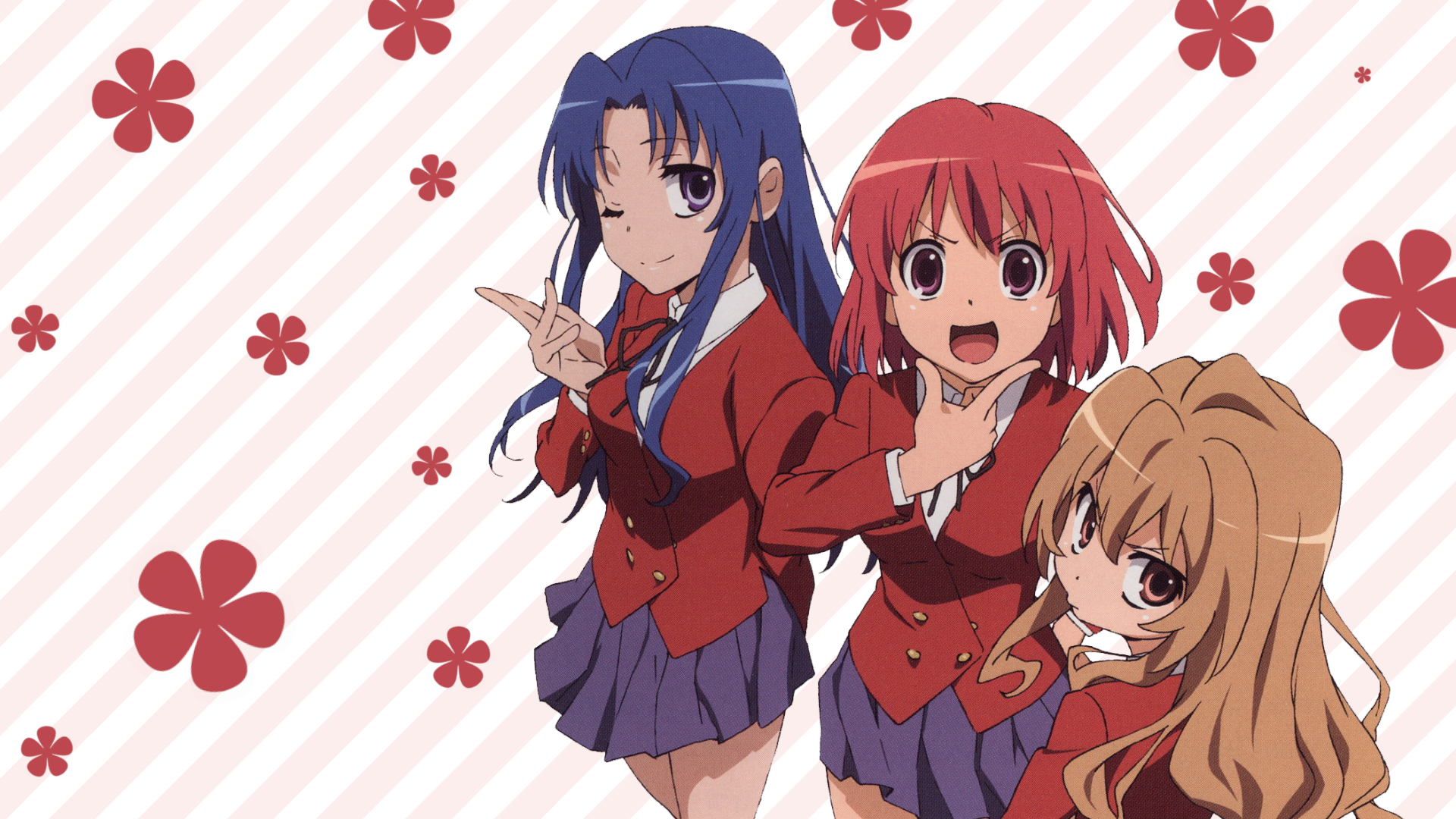 Toradora! Taiga Aisaka Ami Kawashima Minori Kushieda HD Wallpaper