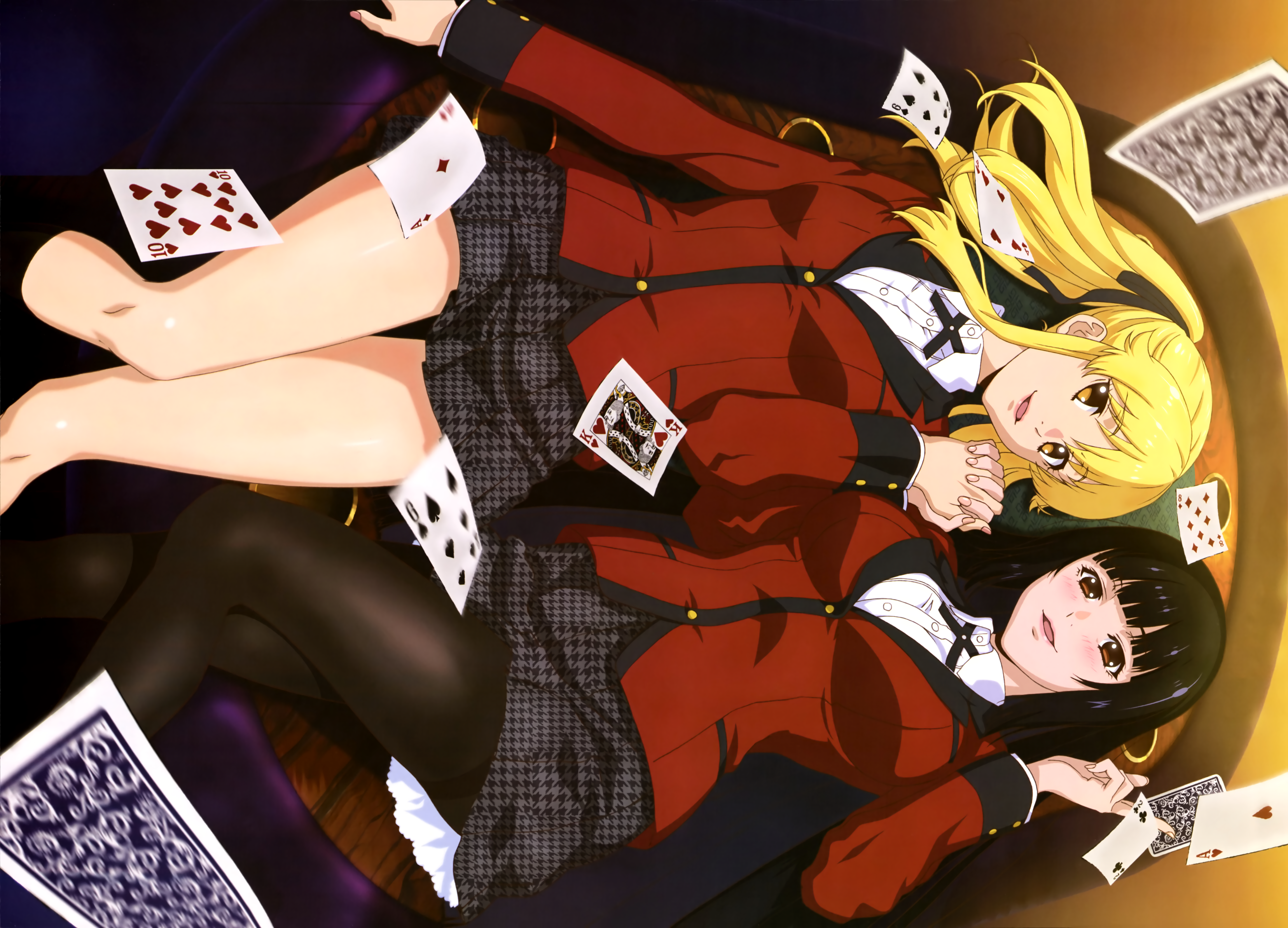Yumeko Jabami and Mary Saotome from Kakegurui HD Wallpaper