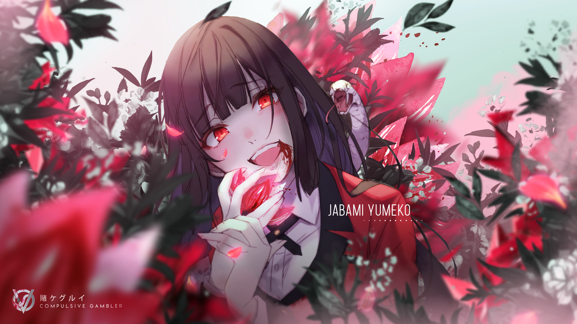Yumeko Jabami from Kakegurui Compulsive Gambler HD Wallpaper