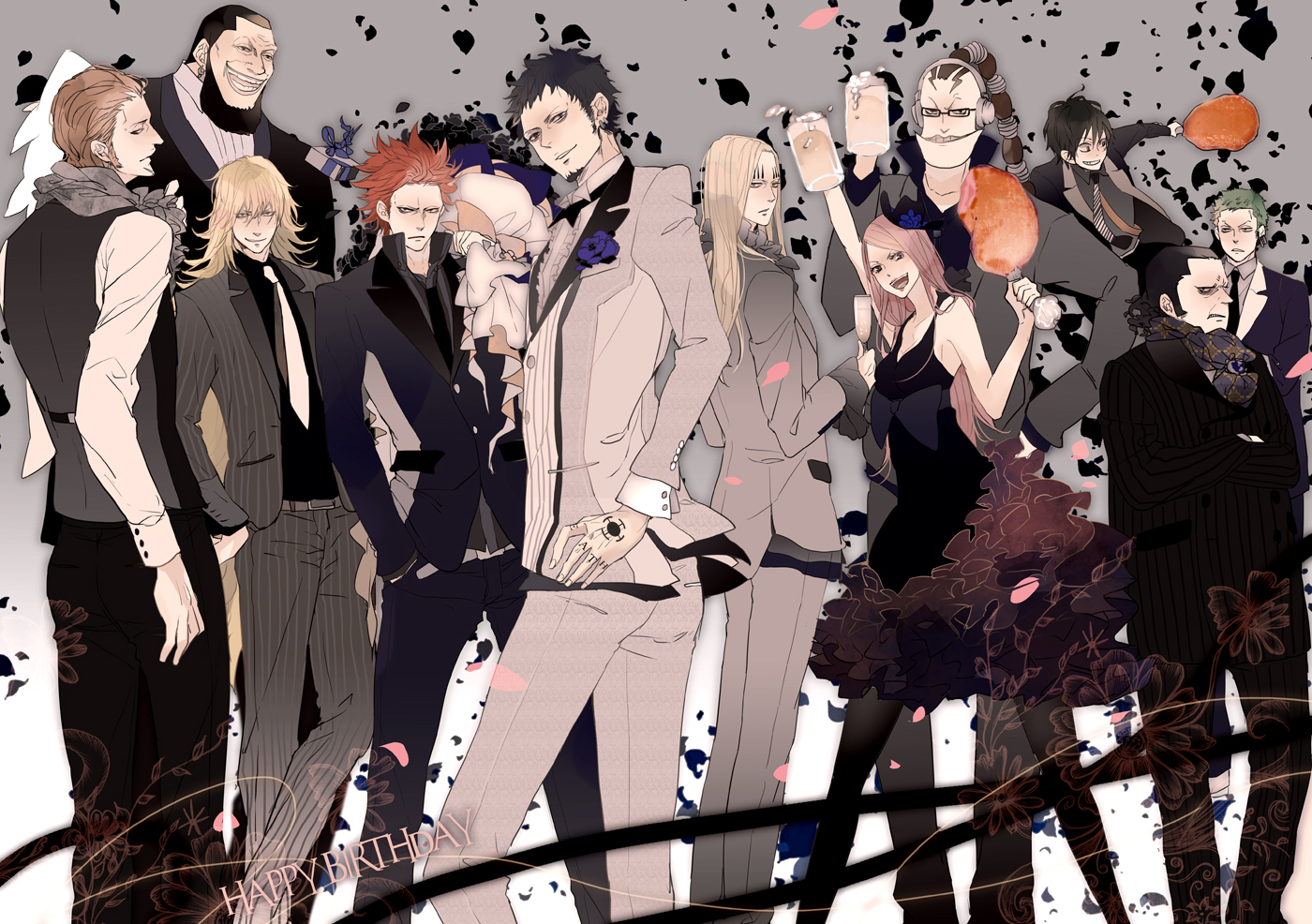 Trafalgar Law and friends from One Piece HD Wallpaper