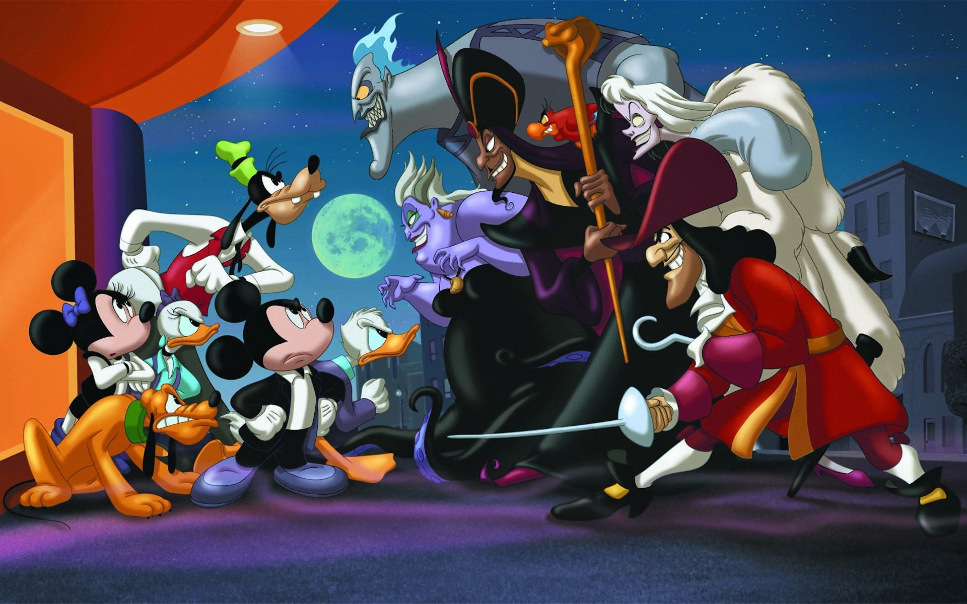 Disney Villains vs. Mickey Mouse and Friends HD Wallpaper