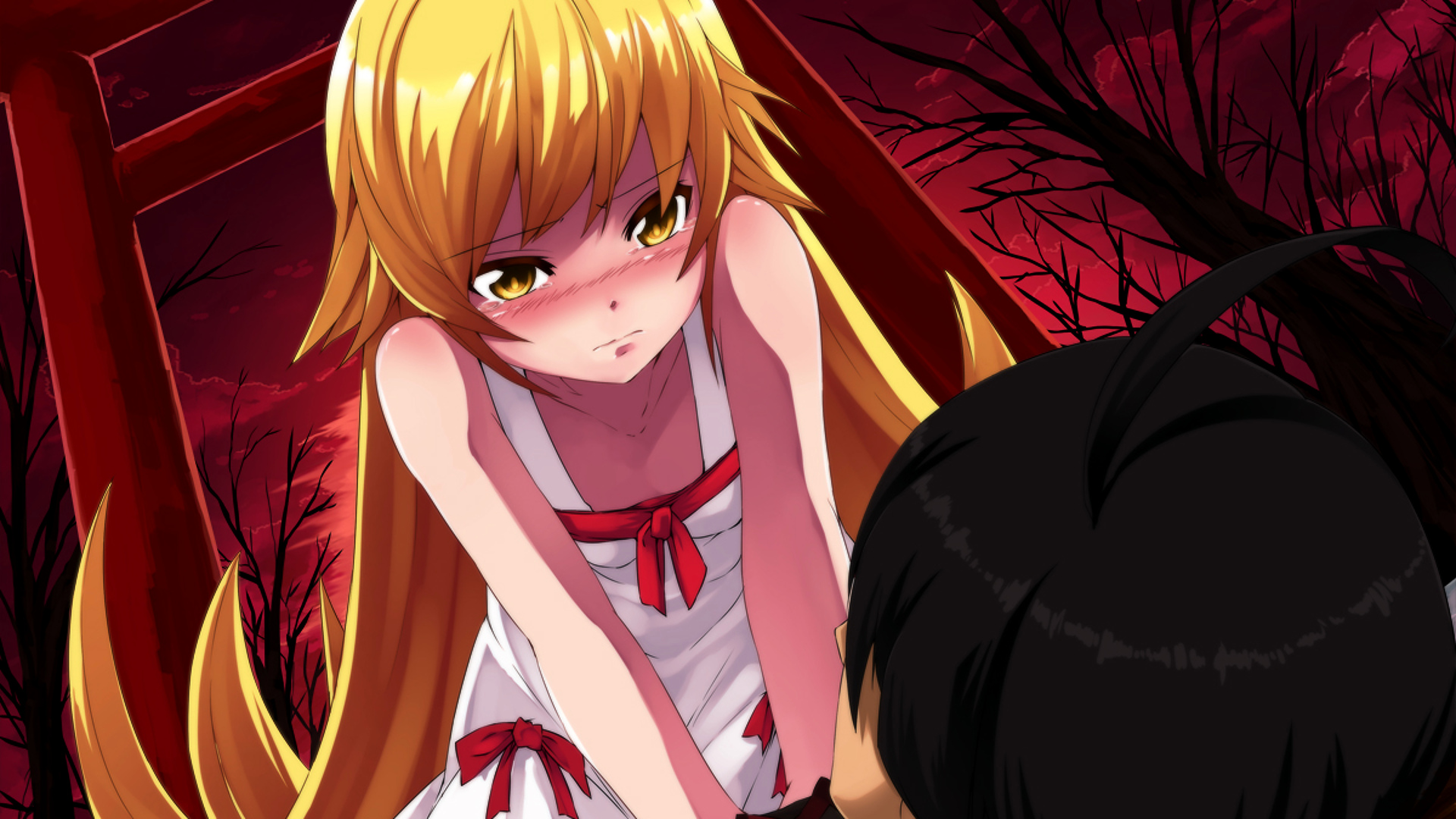 Shinobu Oshino from Monogatari Series HD Wallpaper