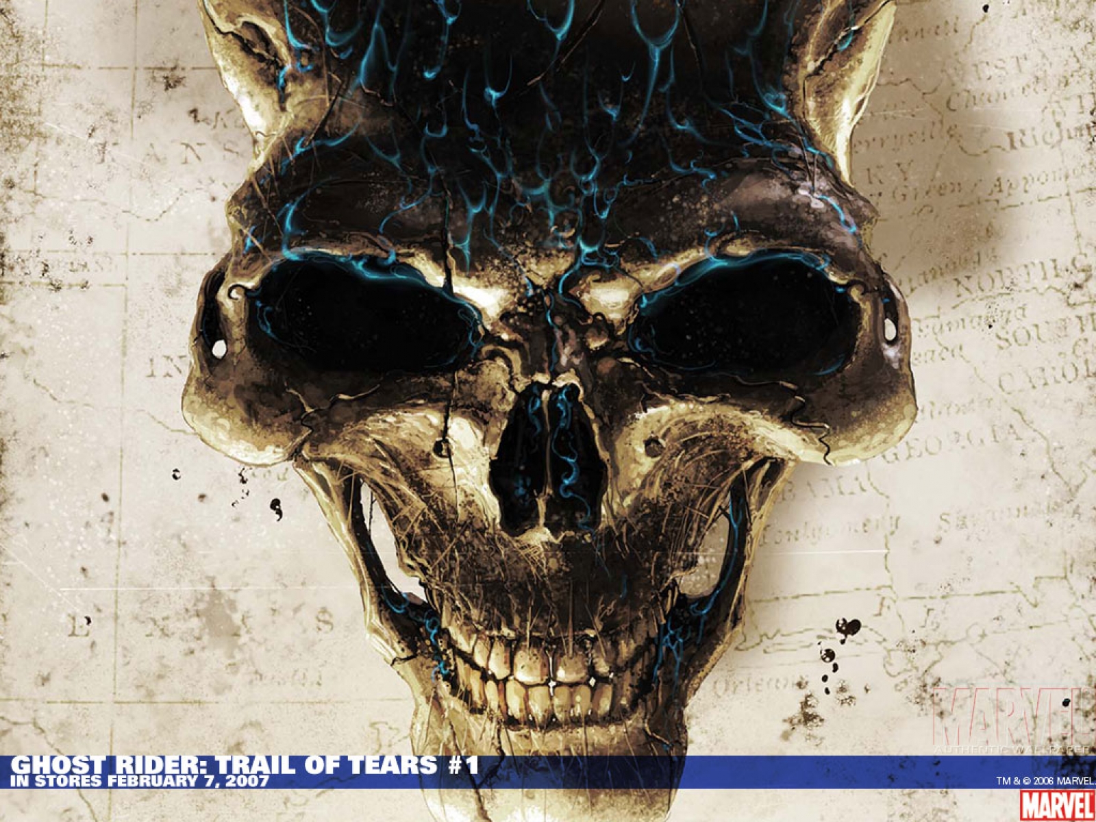 Ghost Rider: Trail of Tears #1 comic cover HD Wallpaper