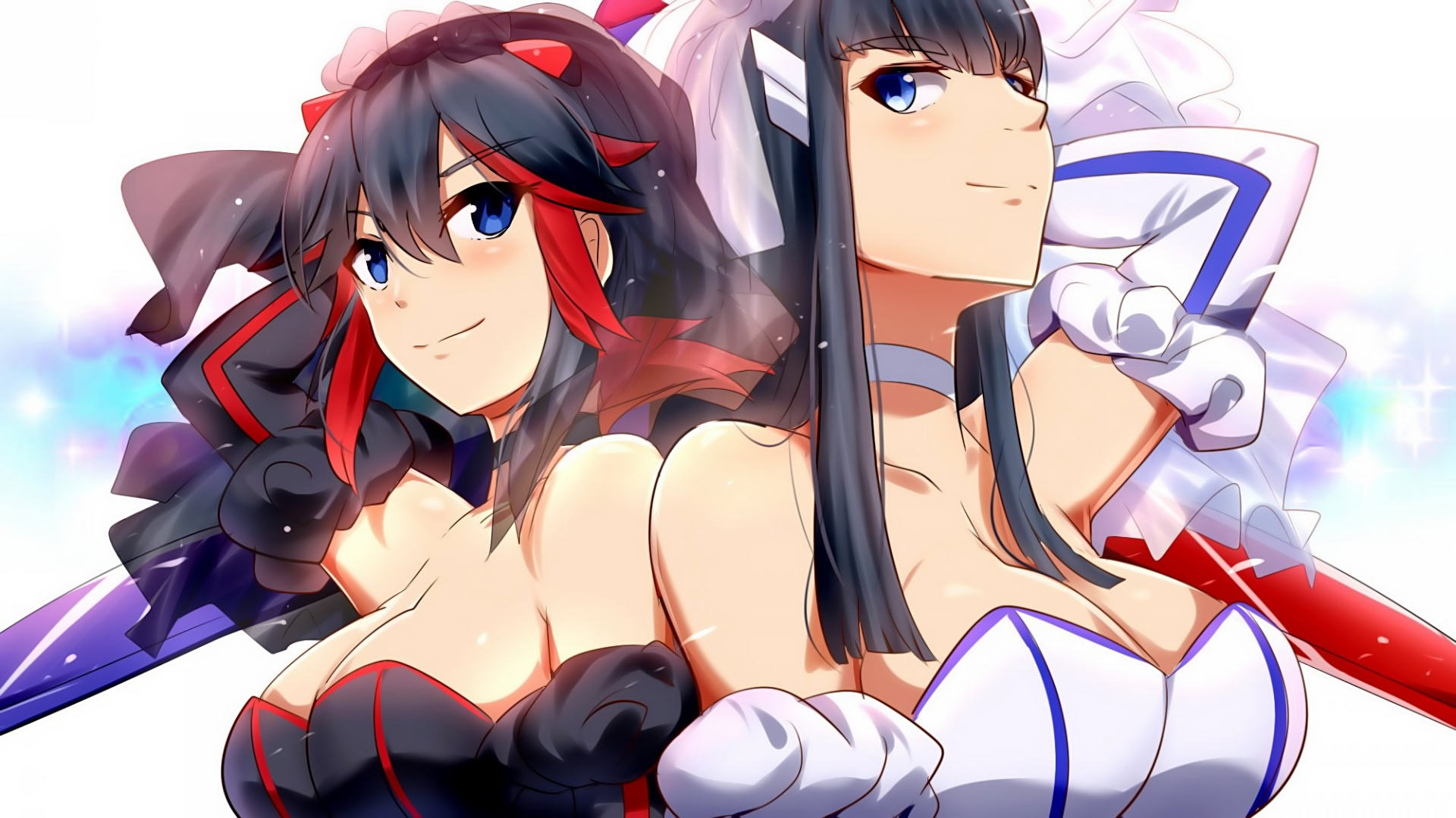 Ryuko Matoi and Satsuki Kiryuin from Kill la Kill HD Wallpaper