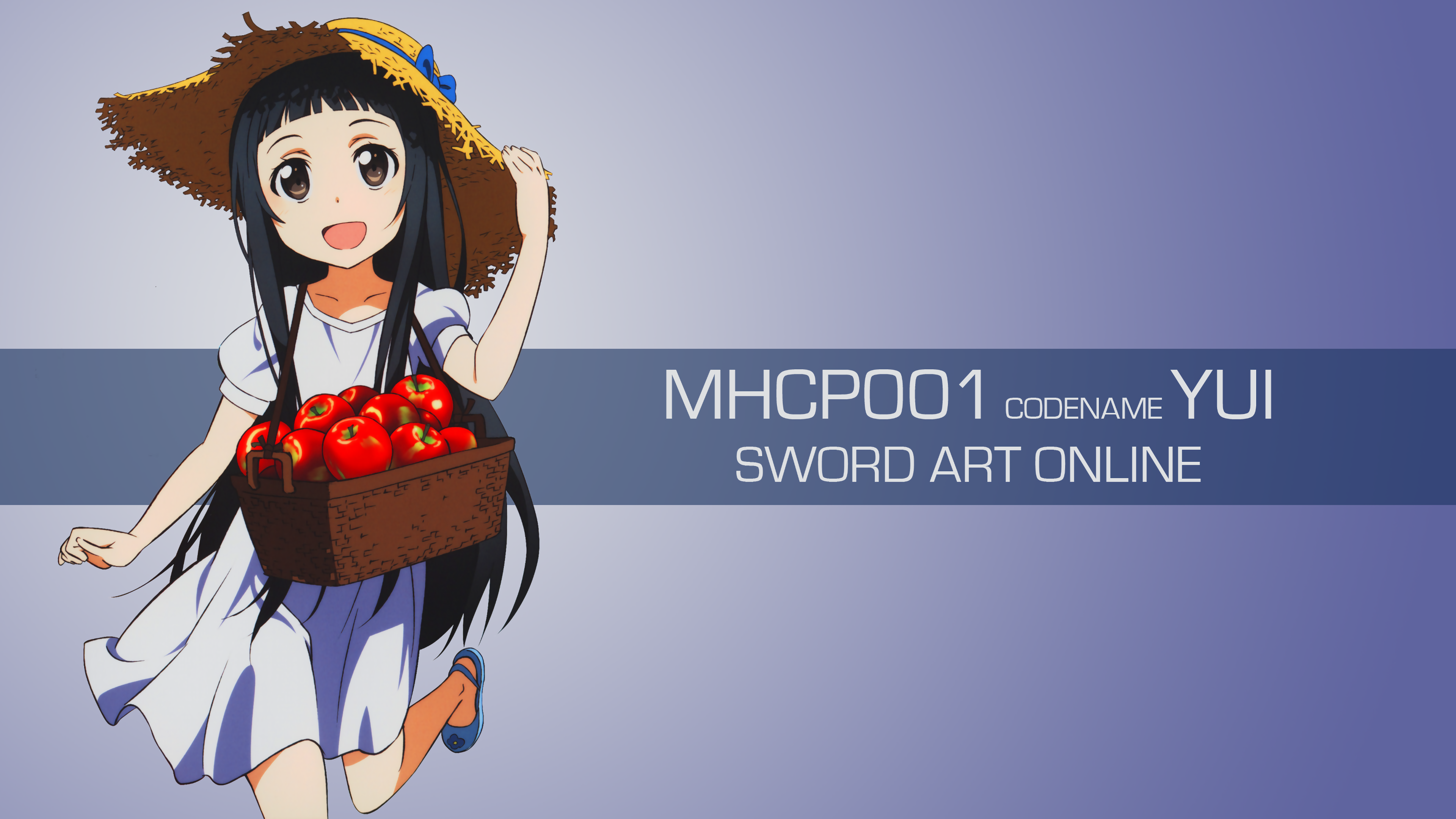 Yui from Sword Art Online with apples HD Wallpaper