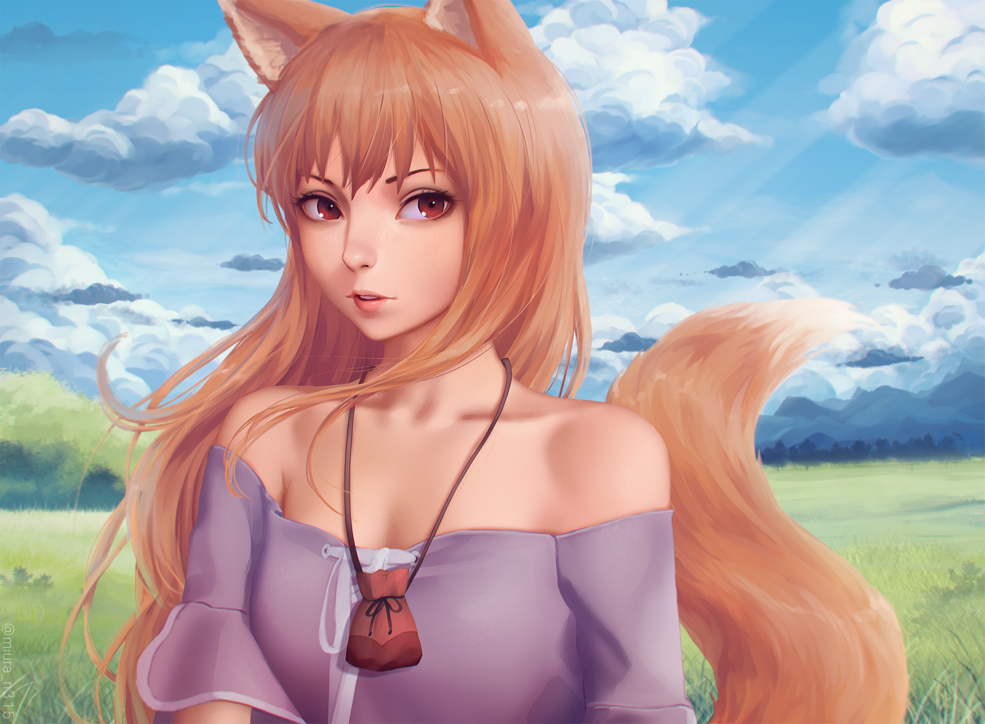 Holo from Spice & Wolf HD Wallpaper
