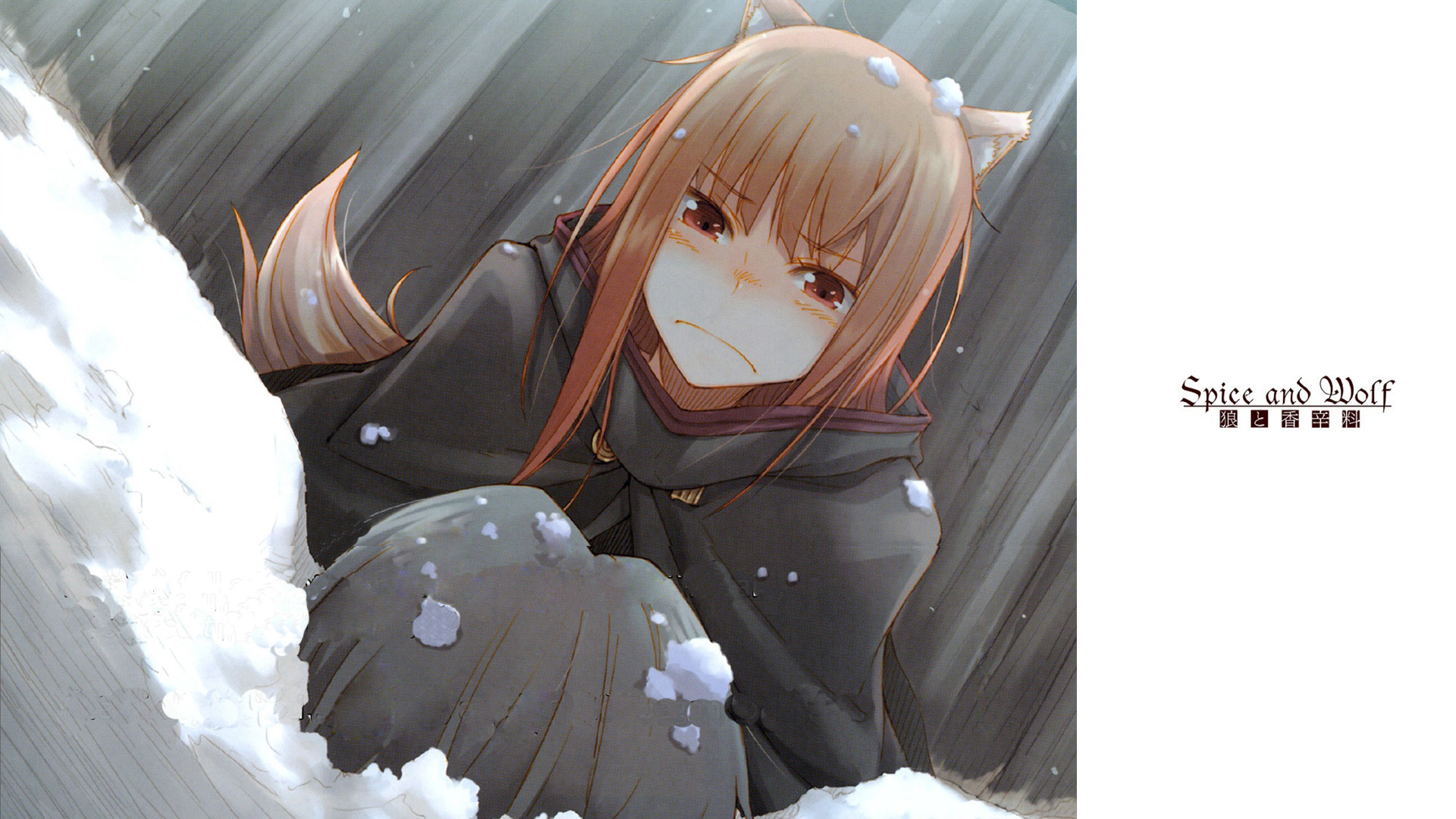 Holo from Spice and Wolf in Snow HD Wallpaper