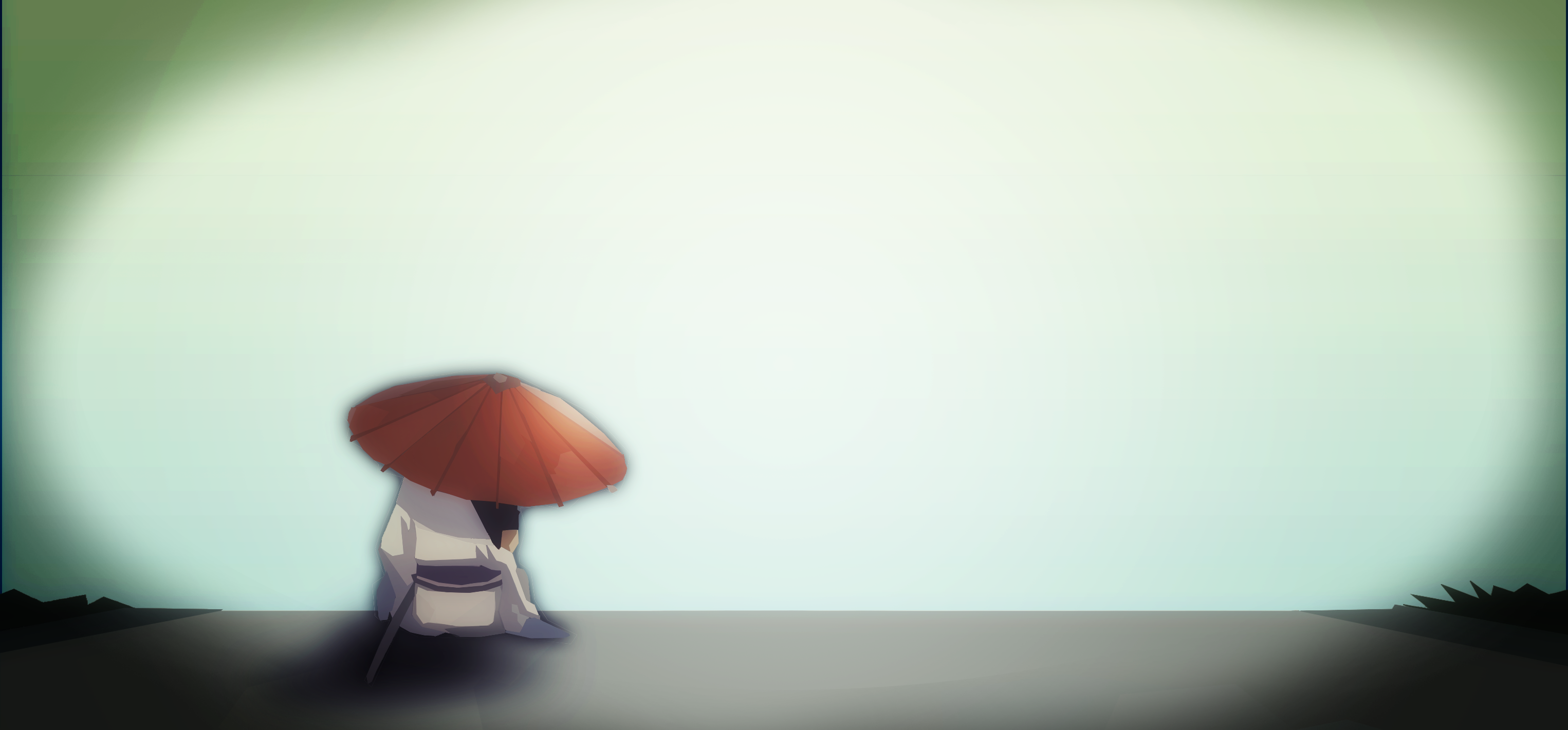 Gintoki Sakata with Umbrella HD Wallpaper