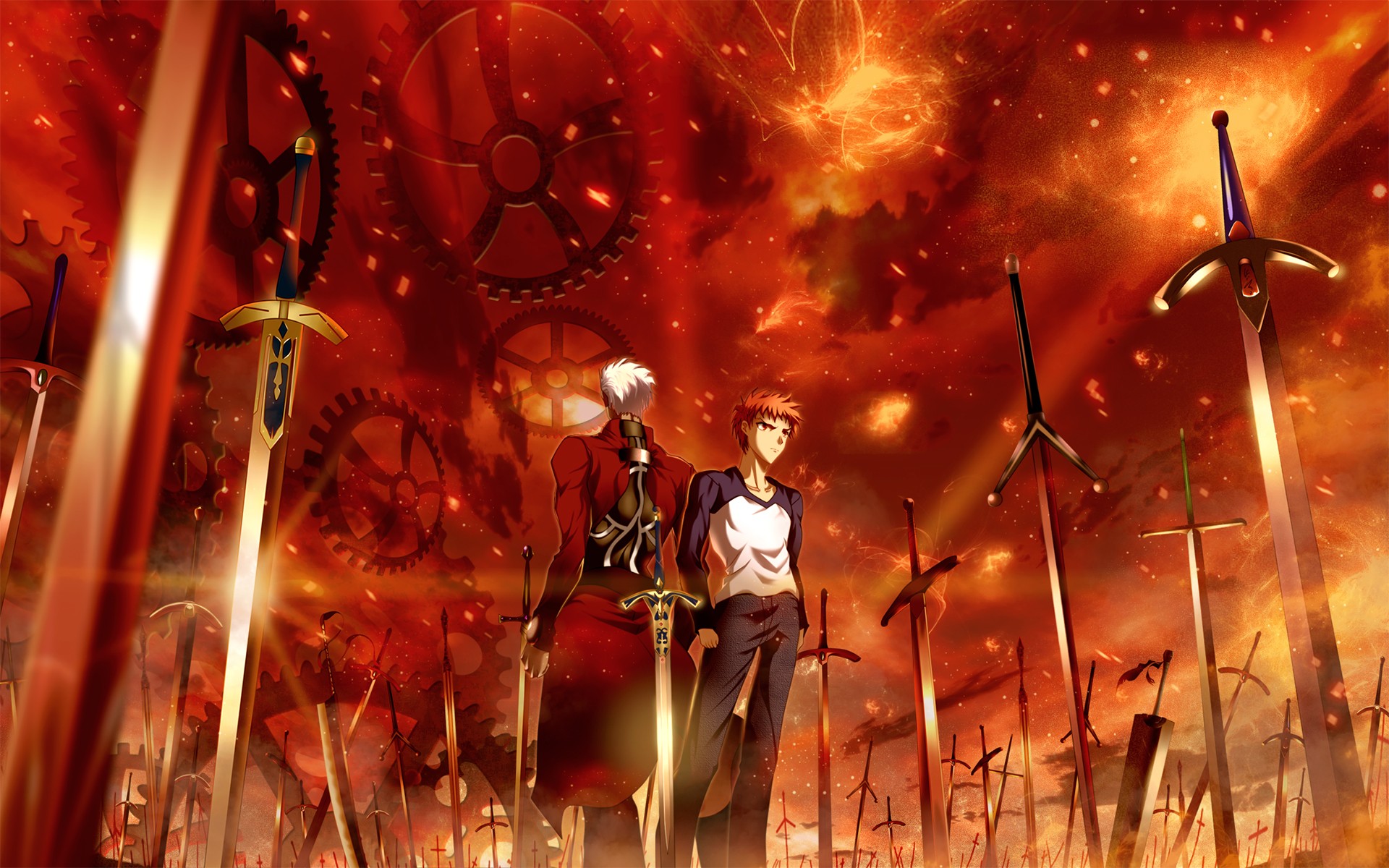 Archer and Shirou from Fate/Stay Night HD Wallpaper