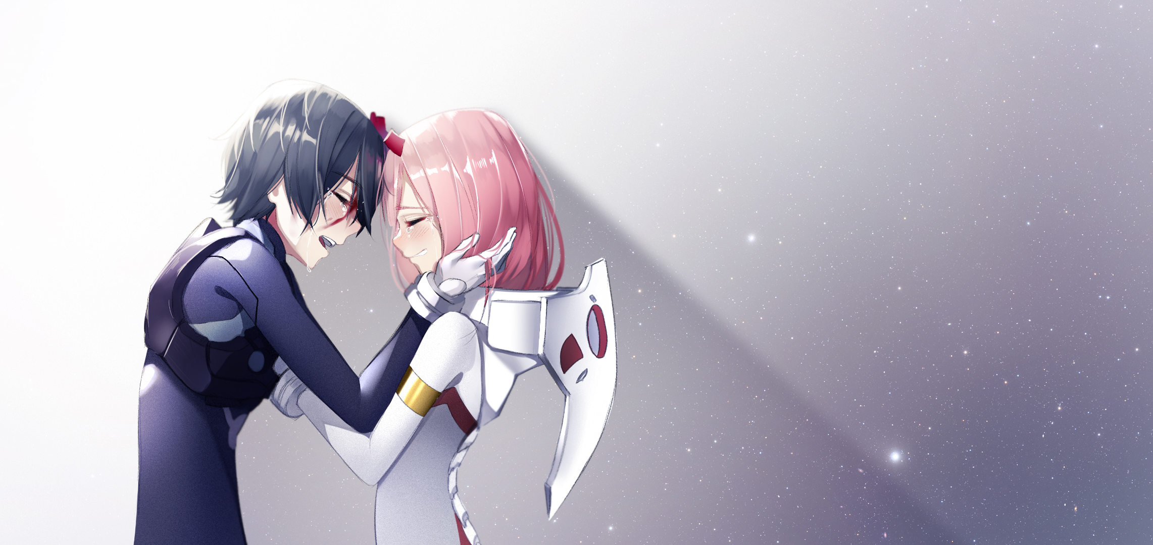 Hiro and Zero Two from Darling in the FranXX HD Wallpaper