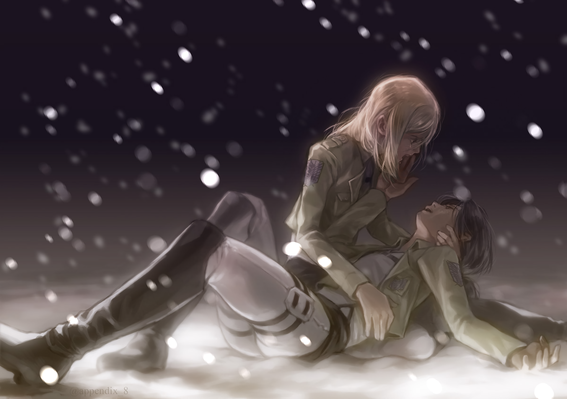 Historia Reiss from Attack on Titan in snow HD Wallpaper