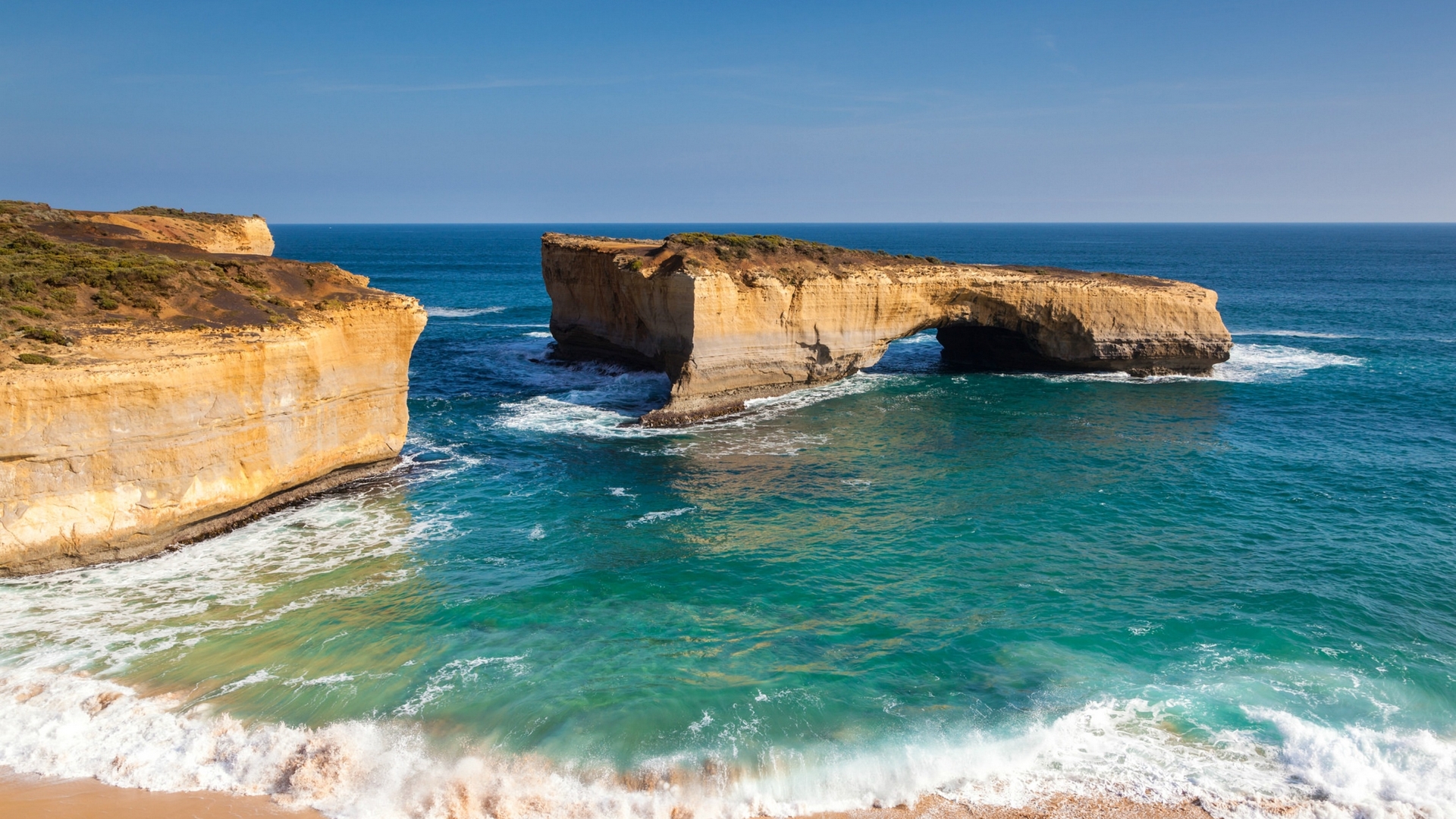 London Arch rock formation, Great Ocean Road, Australia HD Wallpaper