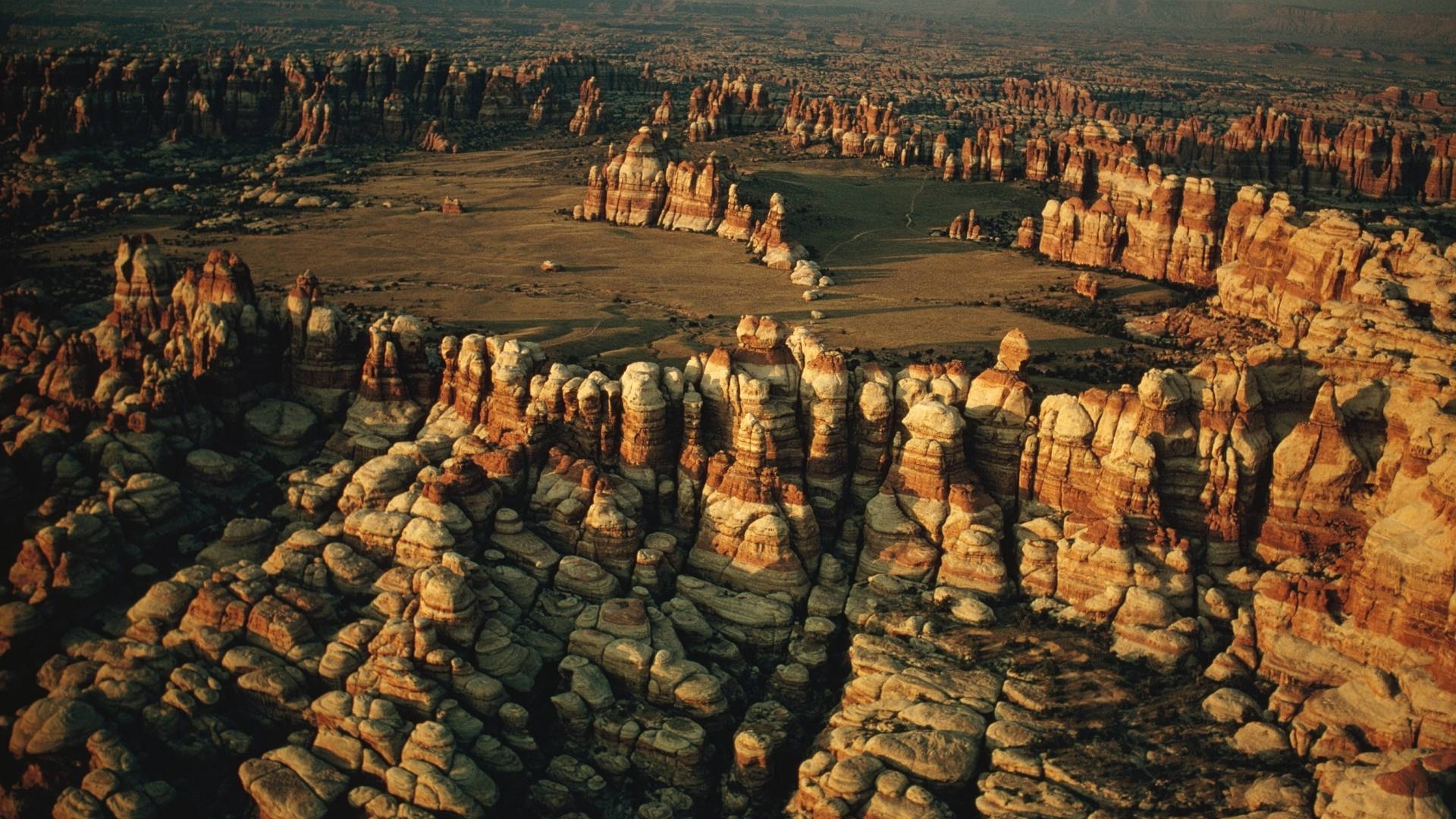Canyon landscape with rock formations HD Wallpaper