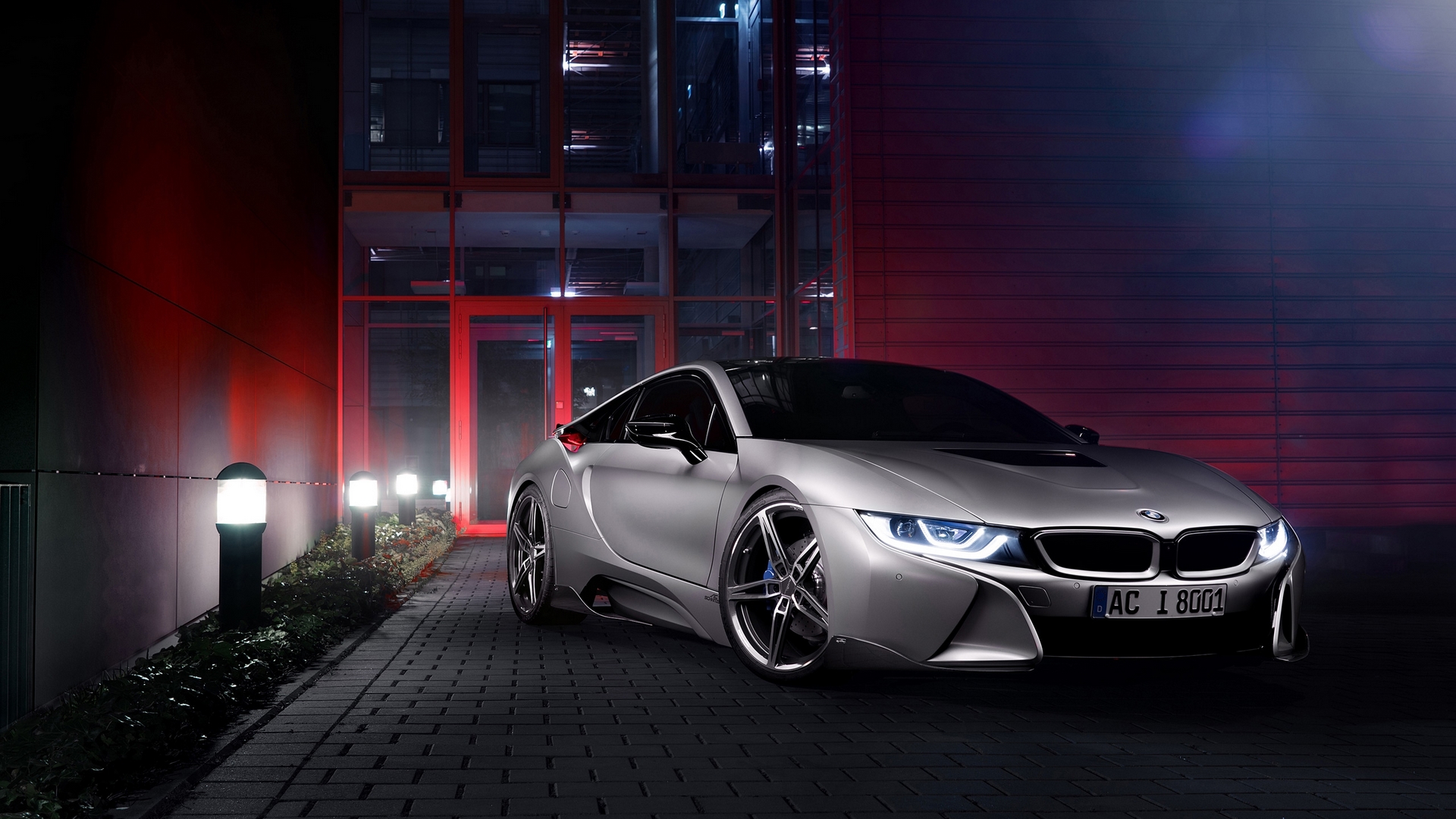 Silver BMW i8 Coupe by AC Schnitzer HD Wallpaper