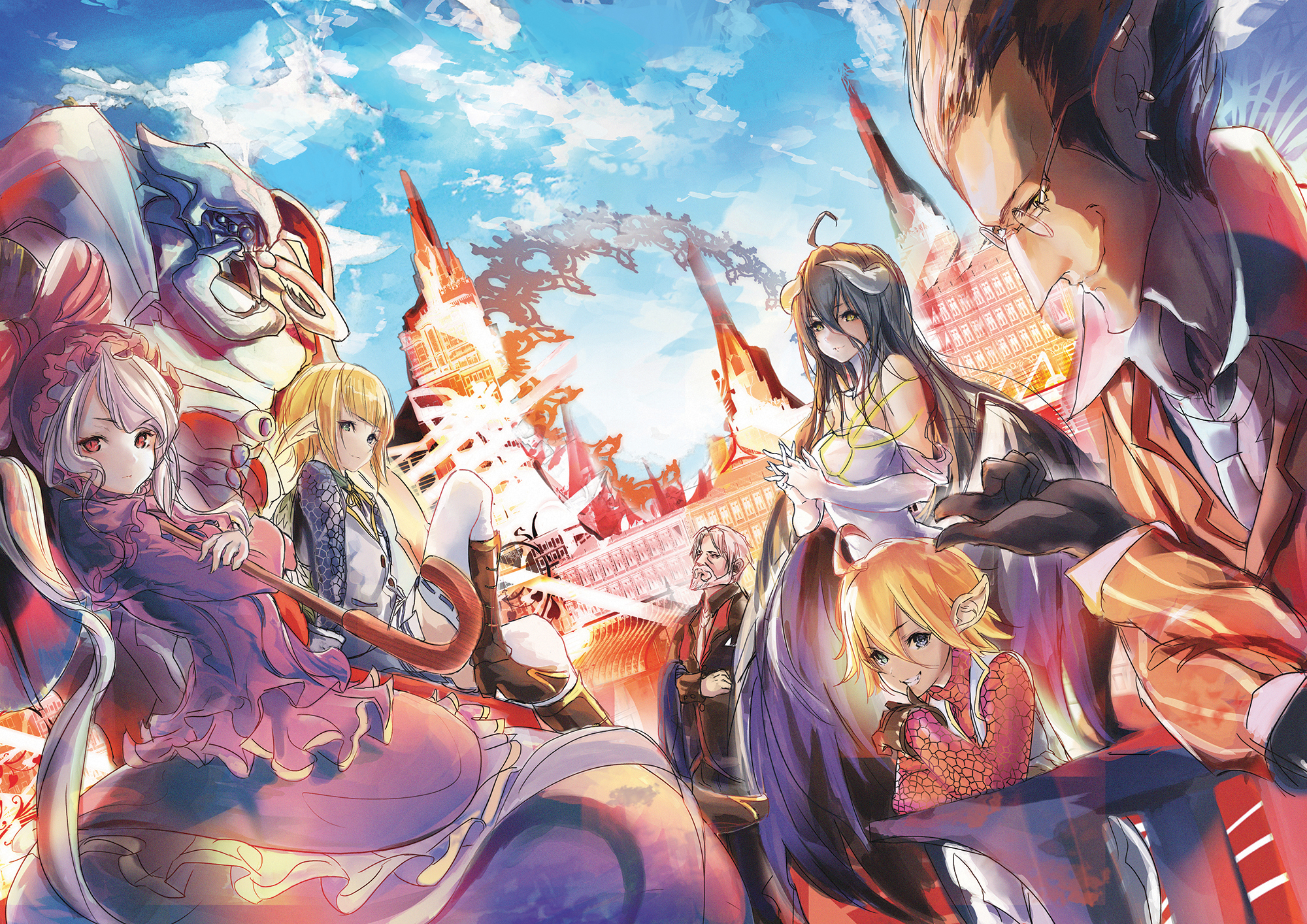 Albedo and other characters from Overlord HD Wallpaper