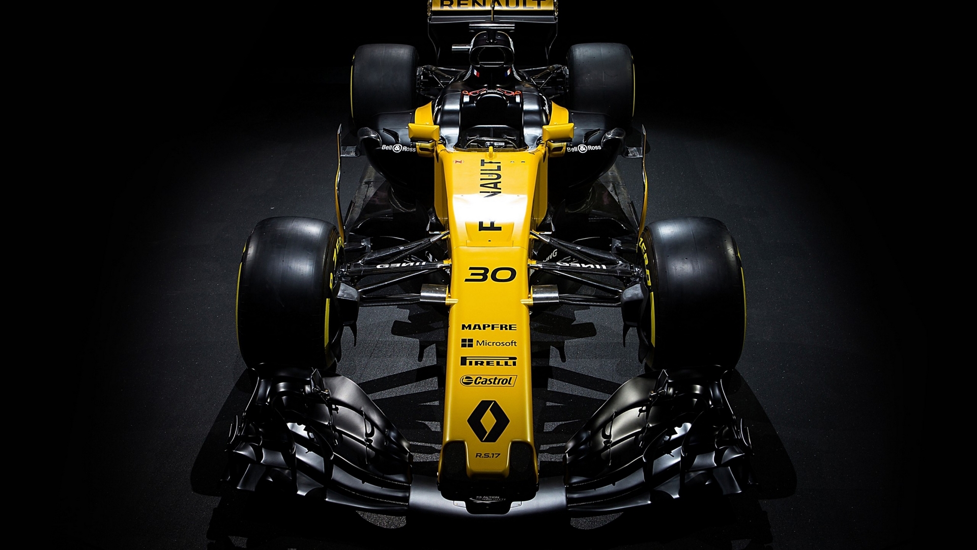 Renault Formula 1 race car with number 30 HD Wallpaper