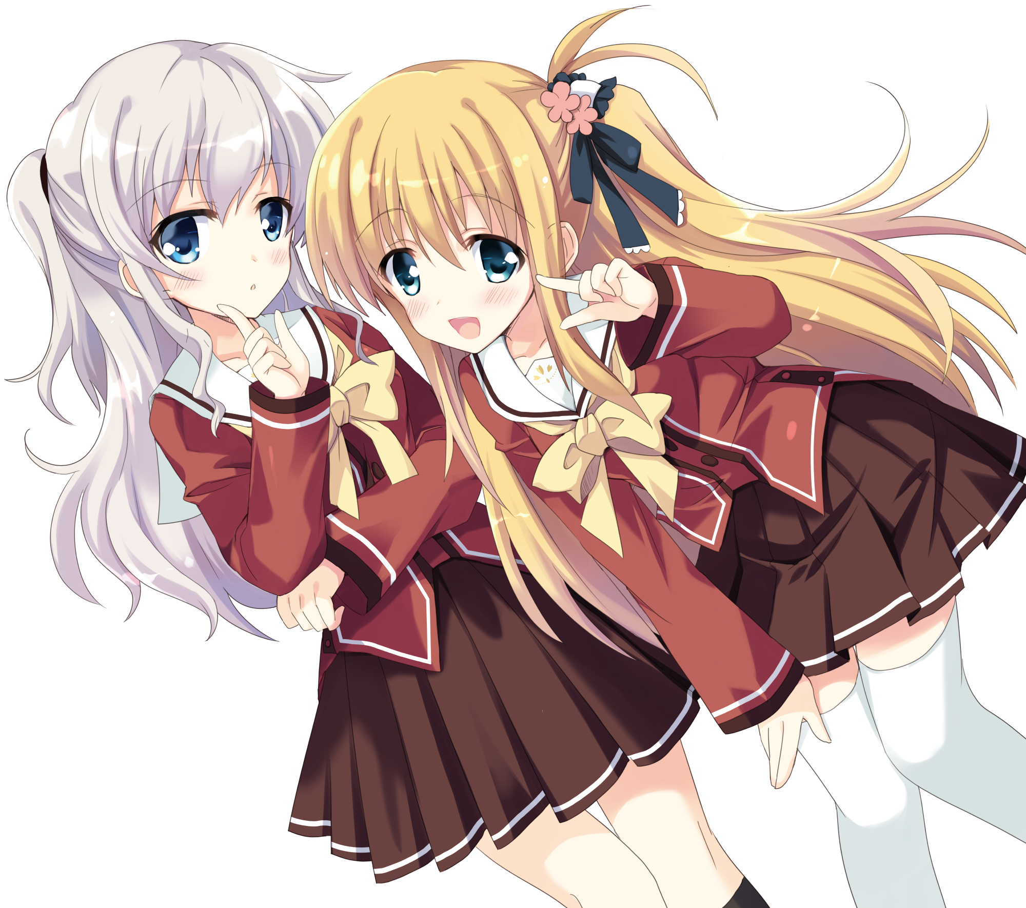 Nao Tomori and Yuzuru Otonashi from Charlotte HD Wallpaper