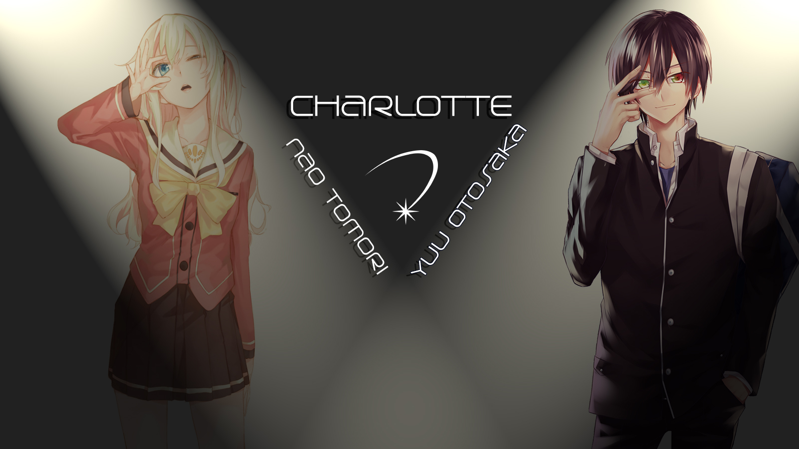 Charlotte Nao Tomori and Yuu Otosaka HD Wallpaper