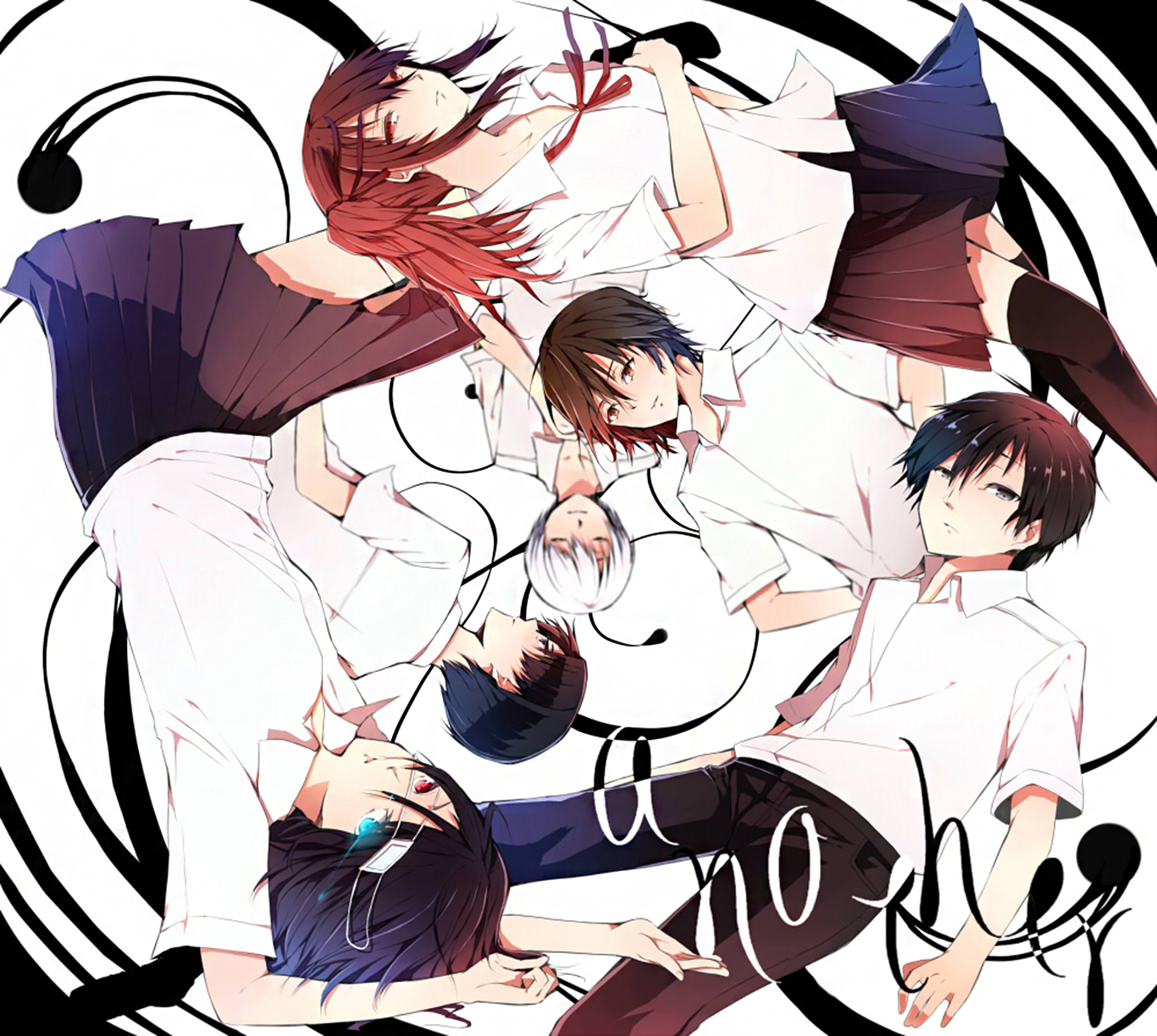 Another anime illustration with 5 characters HD Wallpaper