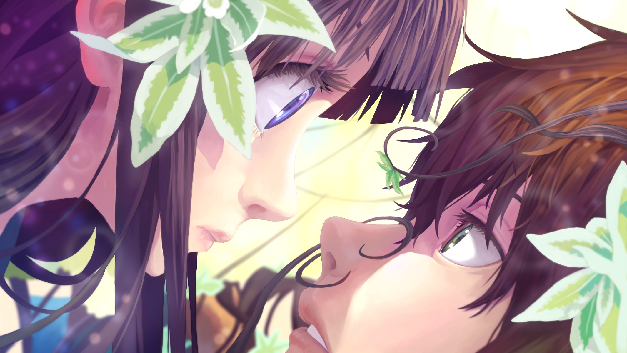 Eru Chitanda and Oreki Houtarou HD Wallpaper