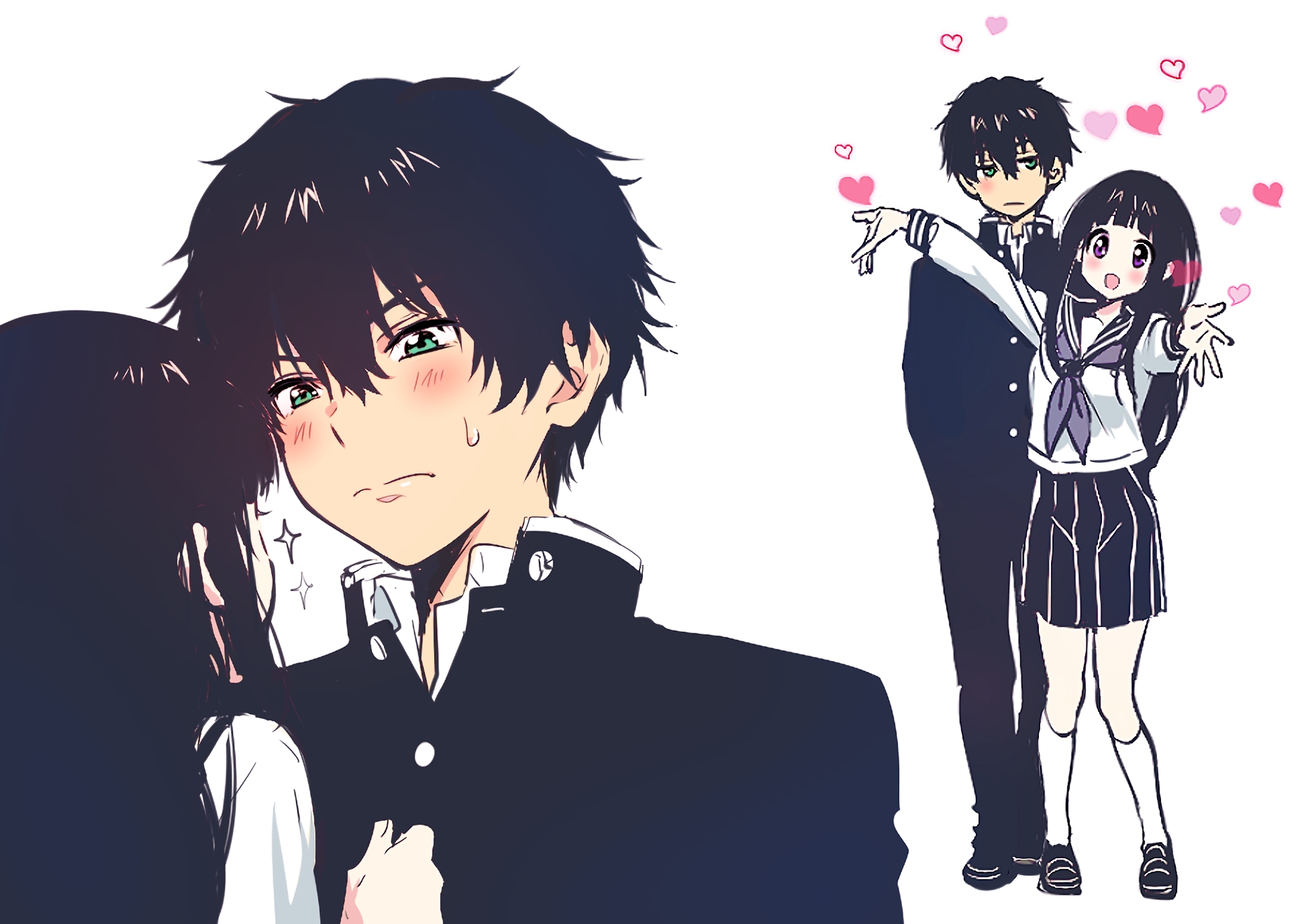 Hyouka Eru Chitanda and Oreki Houtarou HD Wallpaper